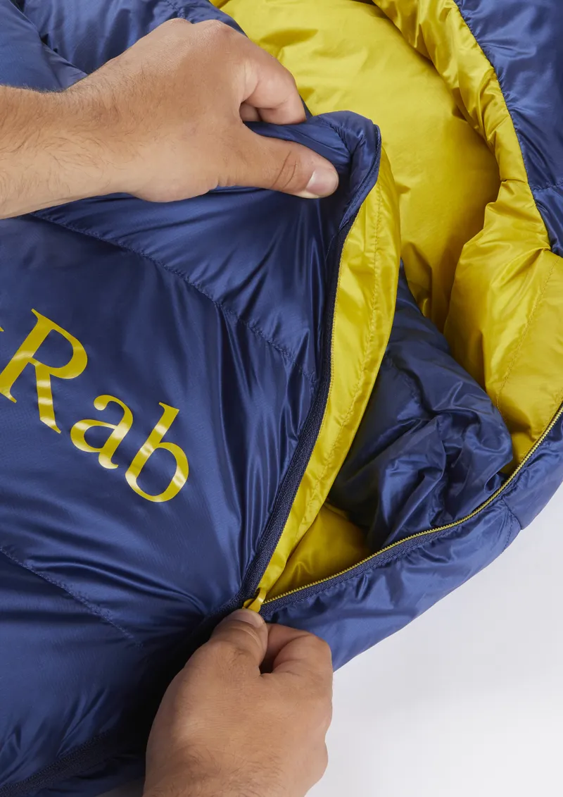 Rab Neutrino 400 Sleeping Bag Nightfall Blue - Long