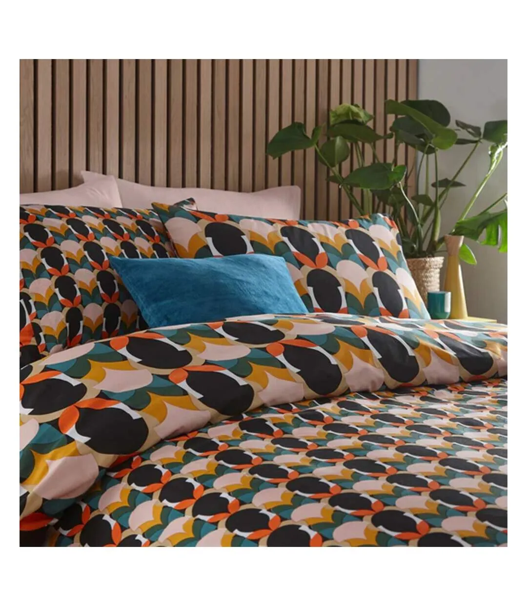 Raeya art deco duvet cover set multicoloured Furn