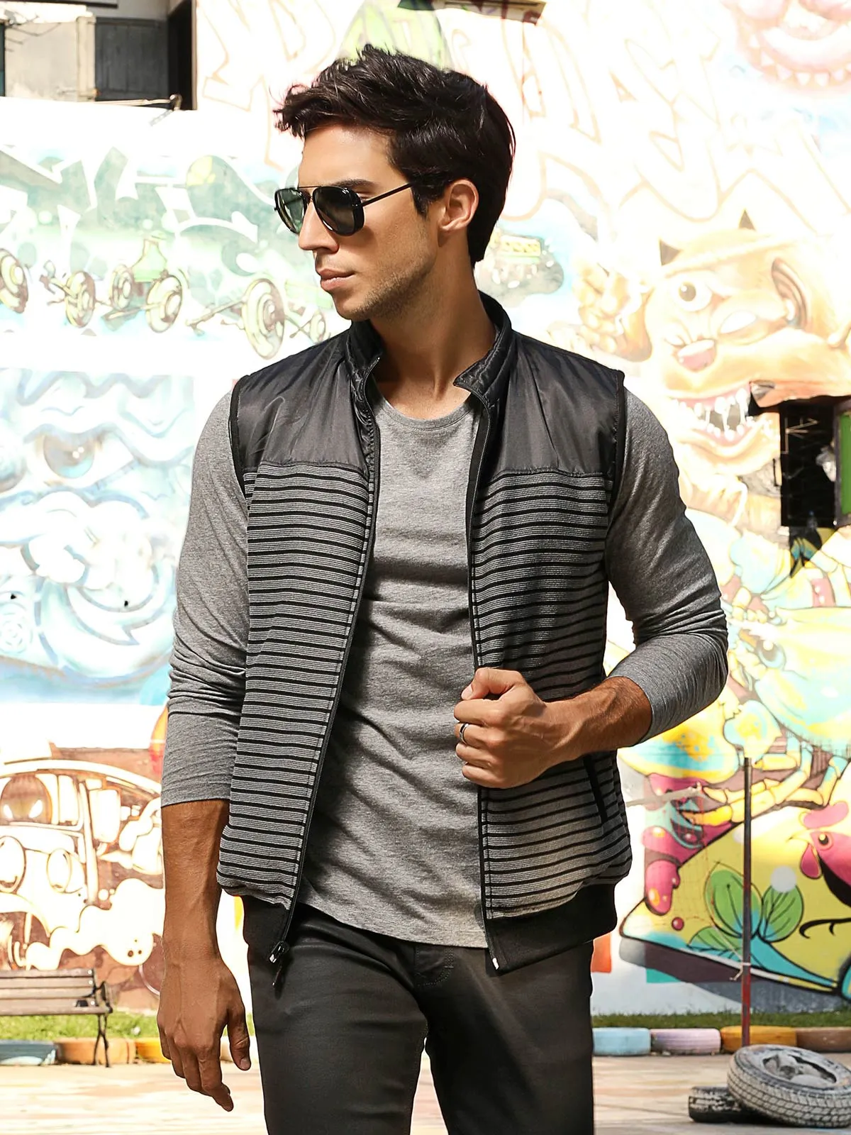 Regular Fit Vest Jacket - FMTJ18-39044