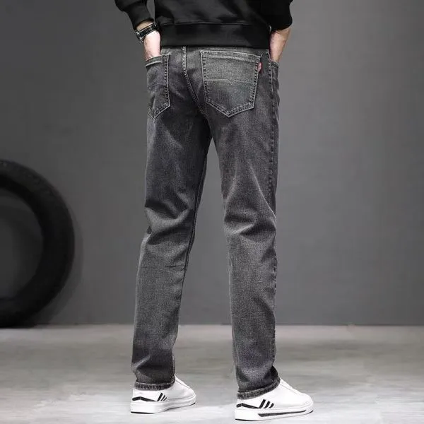 Relaxed fit straight leg jeans vintage style for men