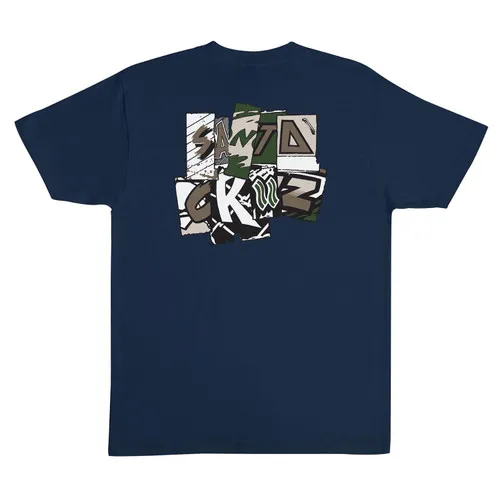 Santa Cruz Skateboards Shirt Kickback Navy