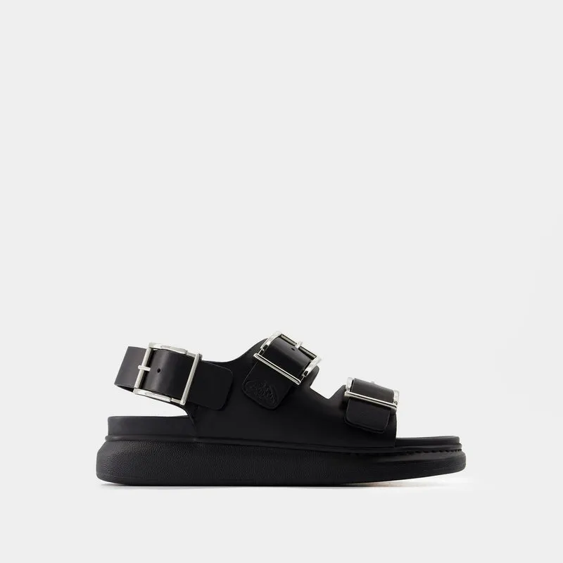 Seal Sandals - Alexander McQueen - Calfskin - Black