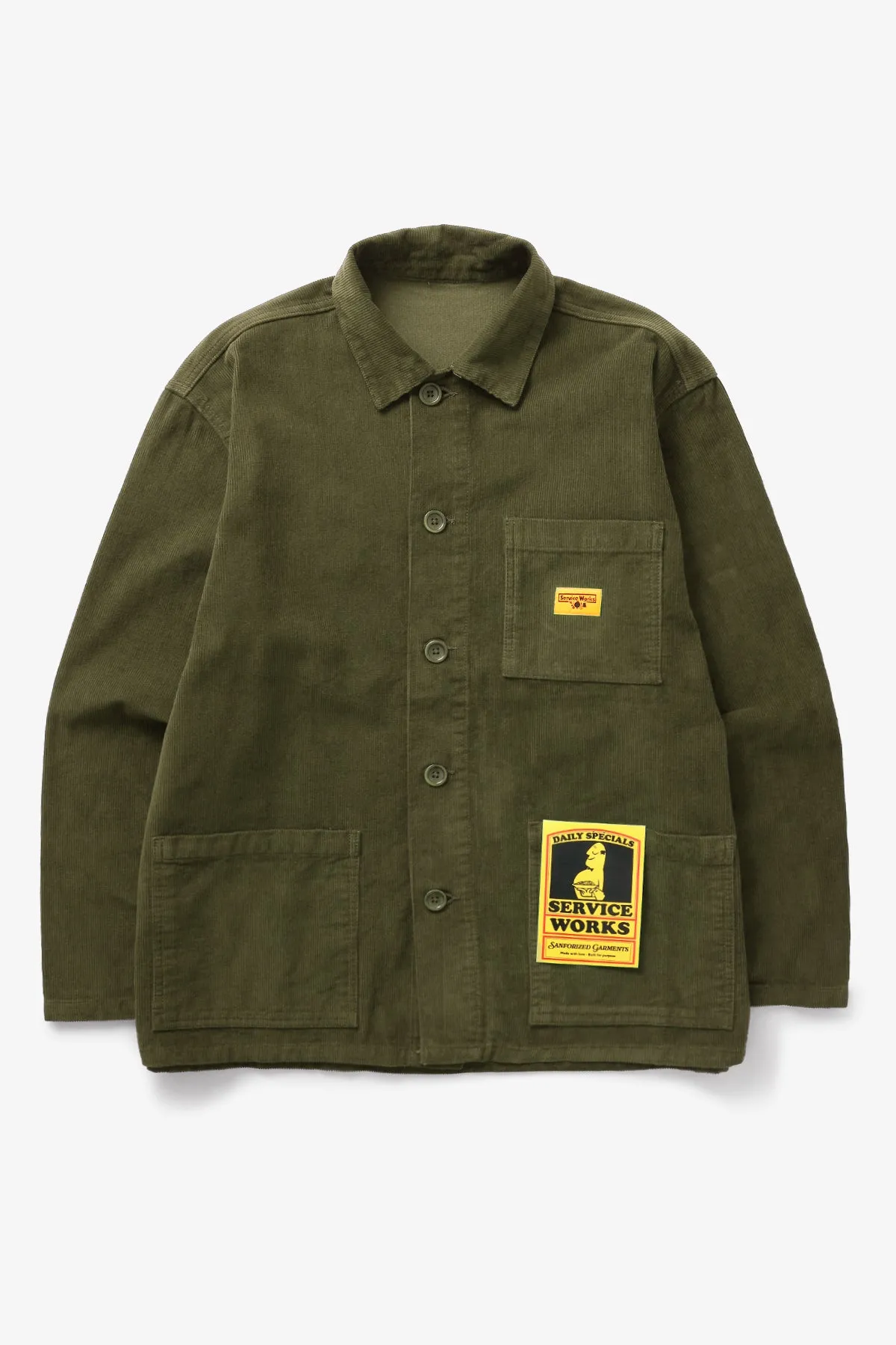 Service Works - Corduroy Coverall Jacket - Olive