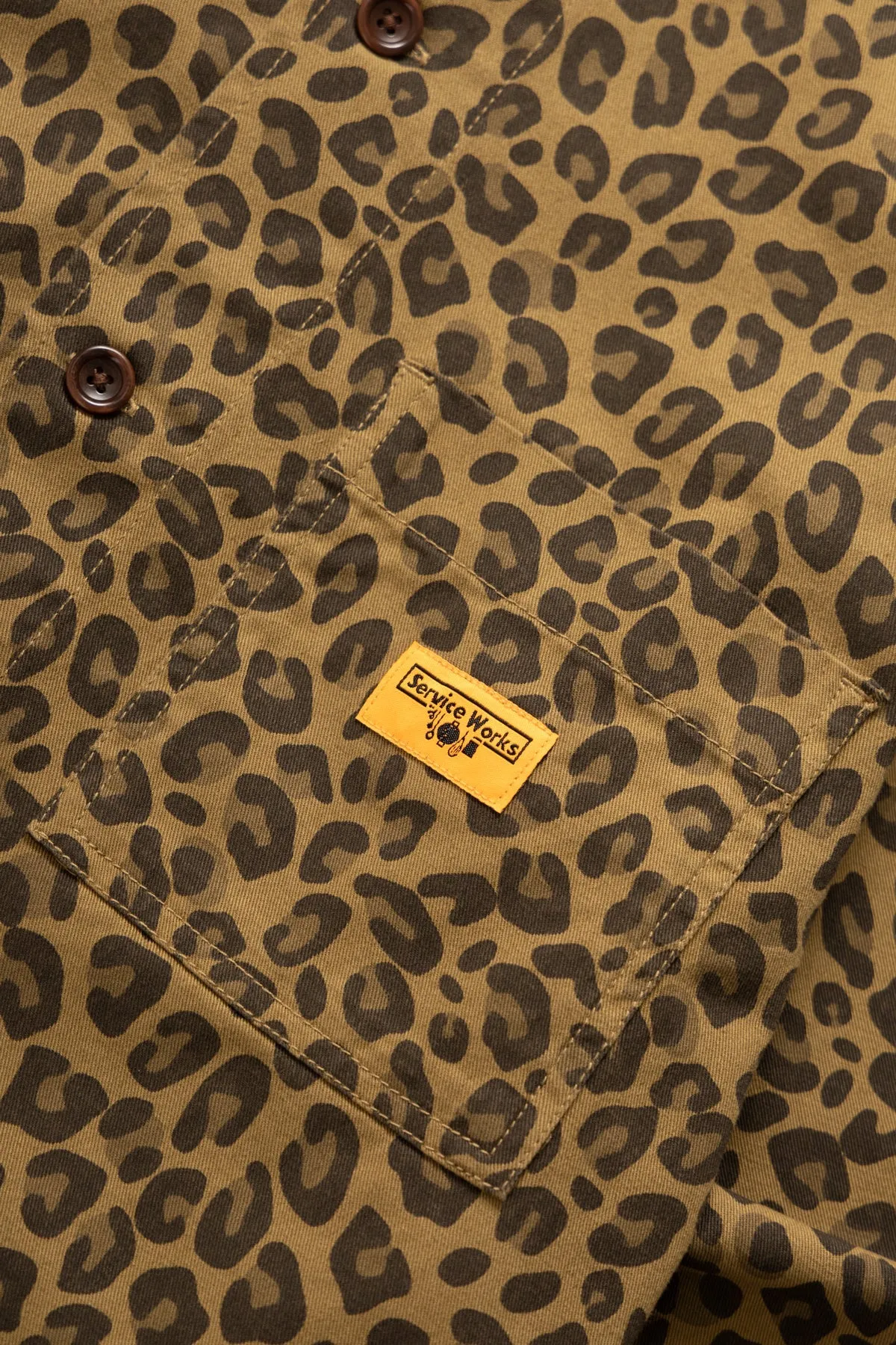 Service Works - Patterned Front Of House Jacket - Leopard