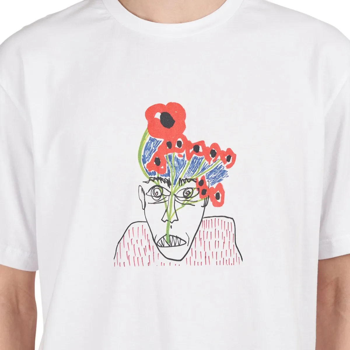 Sex Skateboards Flowers T-Shirt (White)