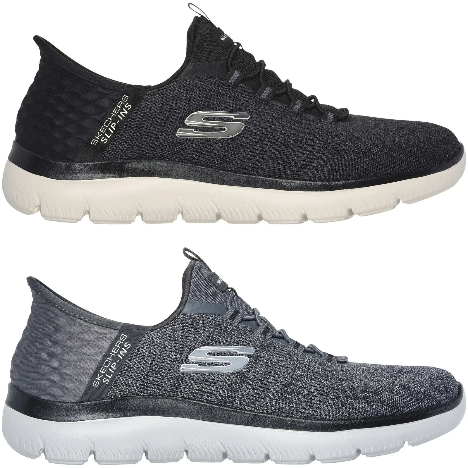 Skechers Mens Summits Key Pace Slip-ins Memory Foam Trainers