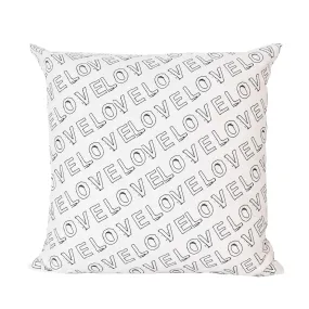 Sketch In Love Pillow Black