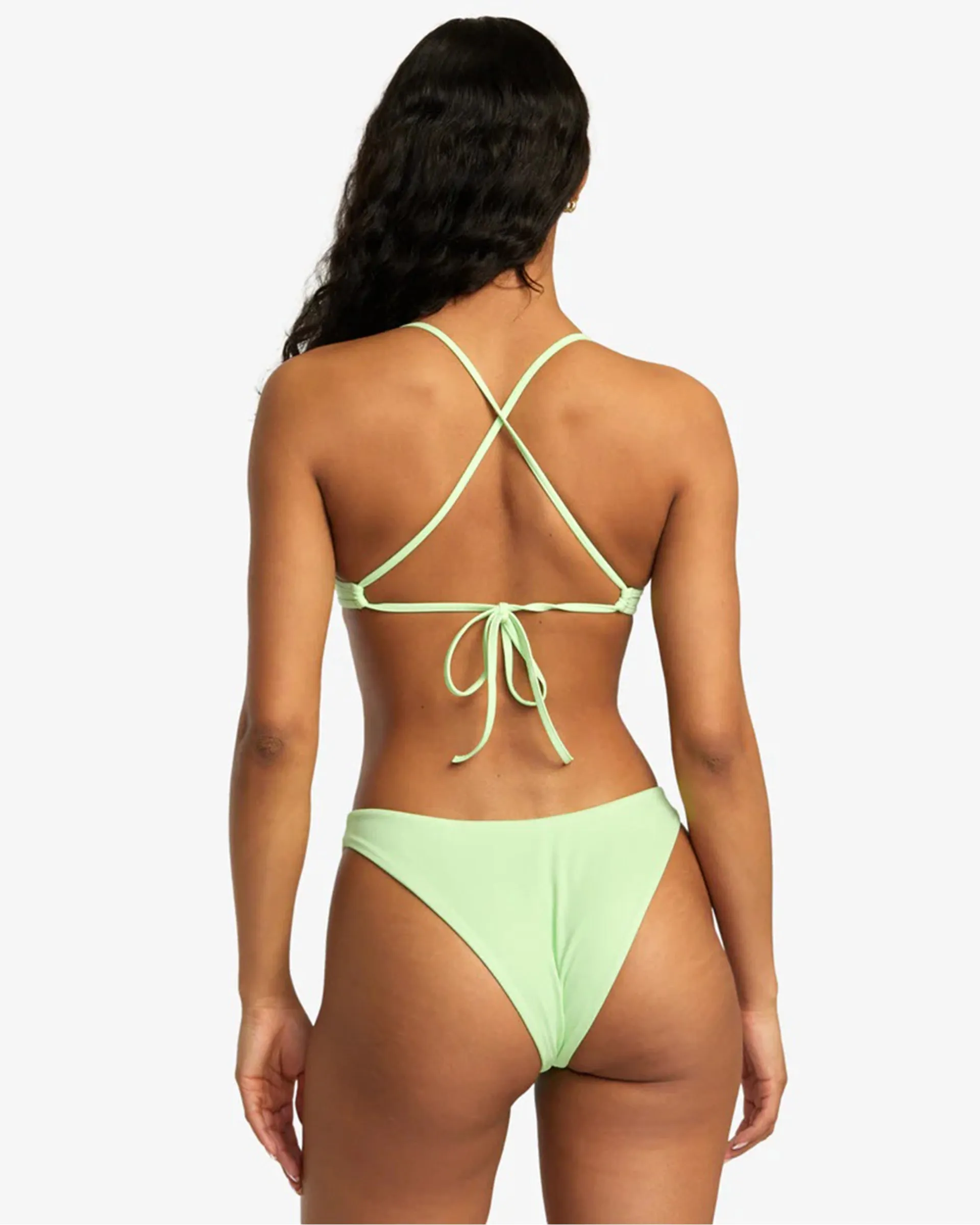 Solid Triangle Crossback Bikini Top