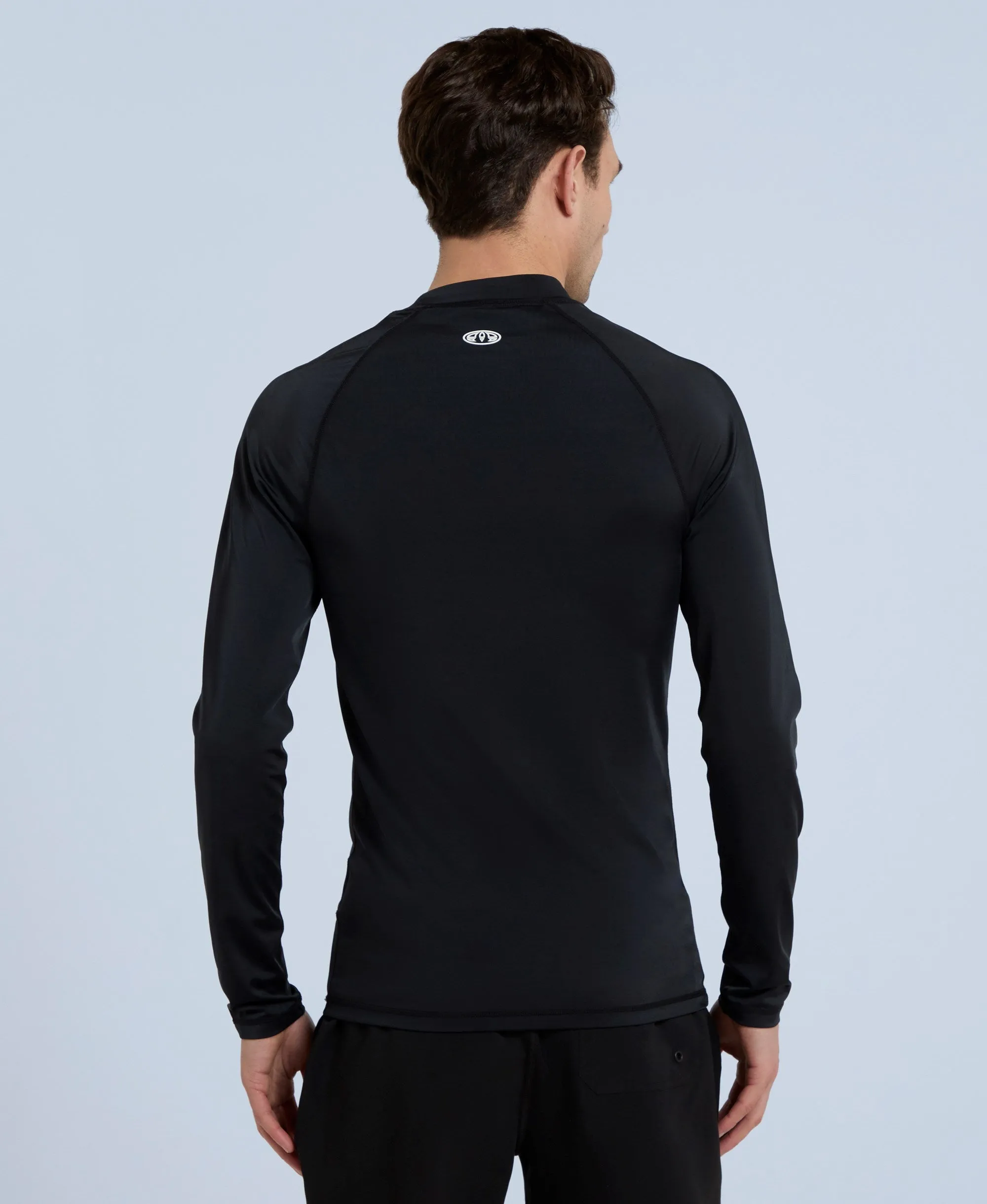 Sonny Mens Logo Rash Vest - Black