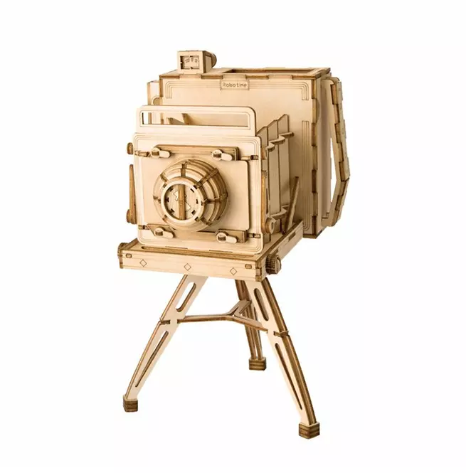 Steampunk "unique Creative 3d Wooden Camera Diy Puzzle Kit"