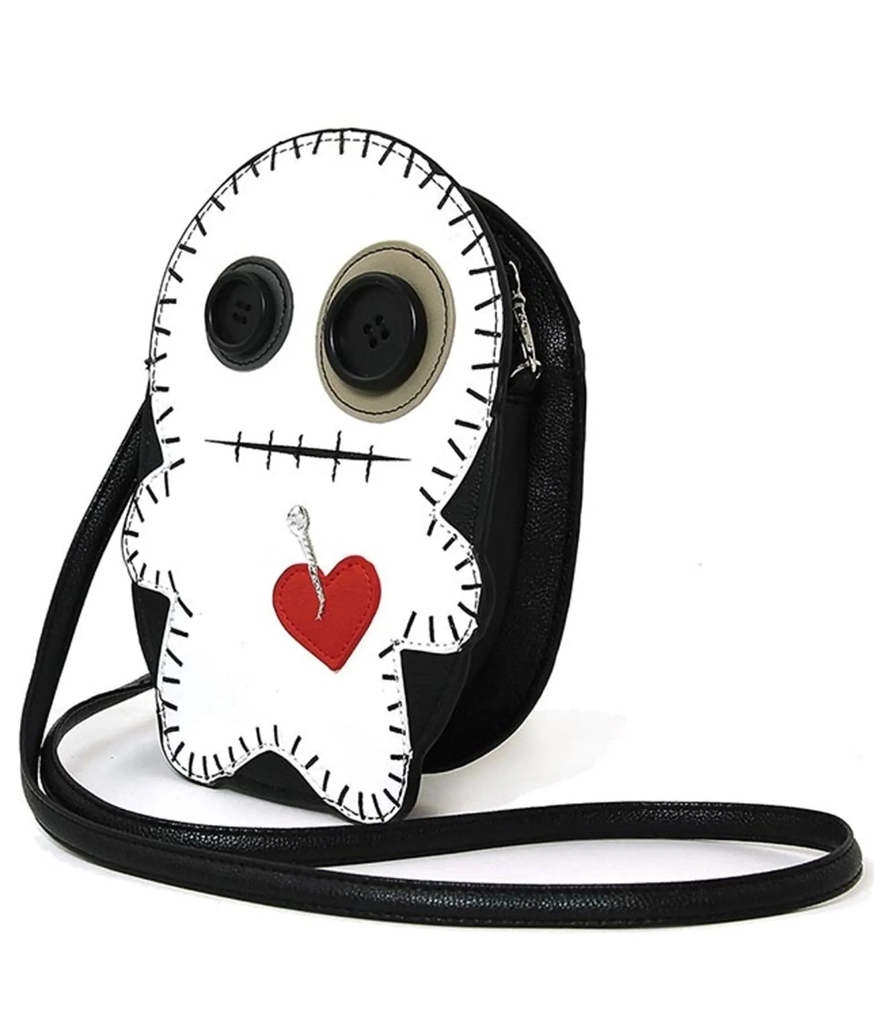 Stitched Voodoo Doll Crossbody Bag