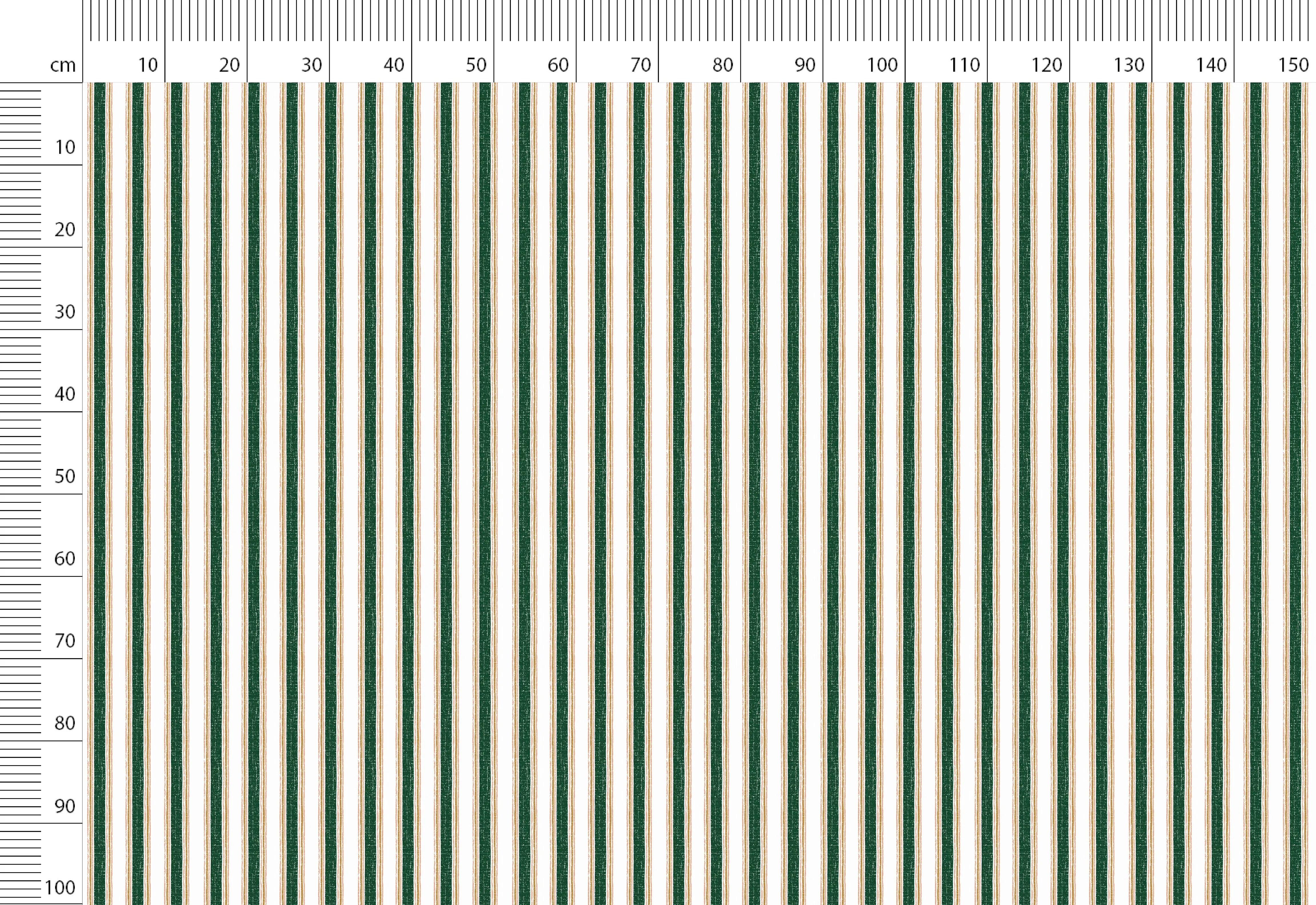 Striped Print Linen By The Yard or Meter, French Farmhouse Stripe Print Linen Fabric For Clothing, Bedding, Curtains & Upholster