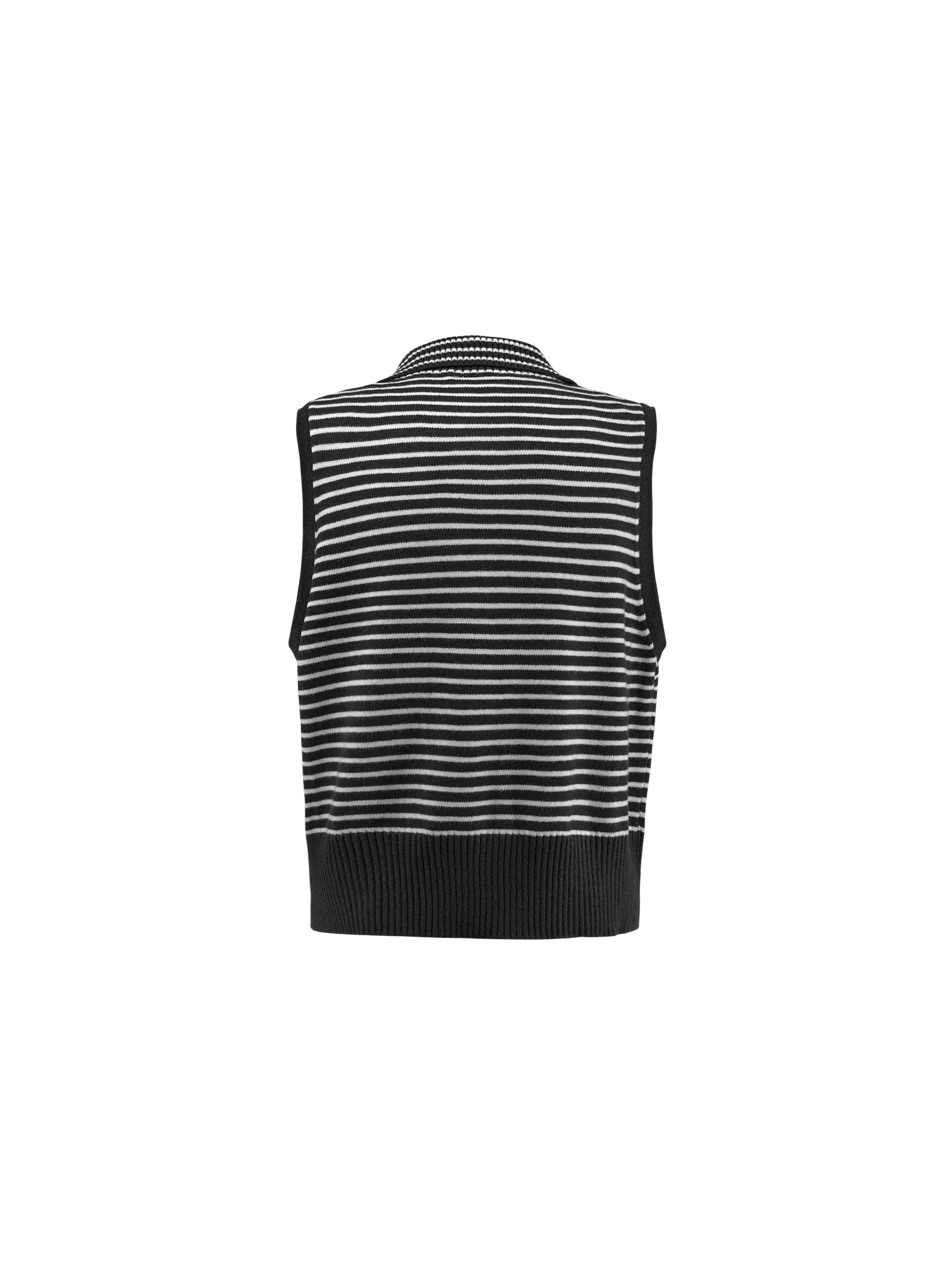 Striped Thin Knit Vest