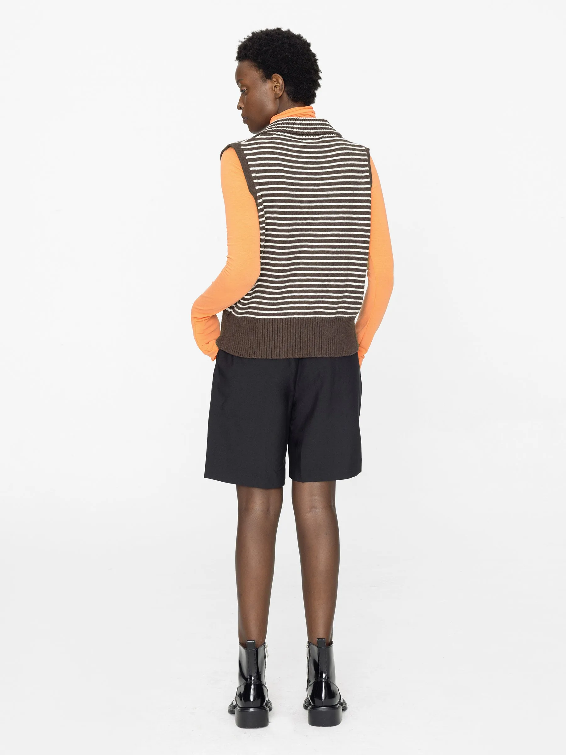 Striped Thin Knit Vest