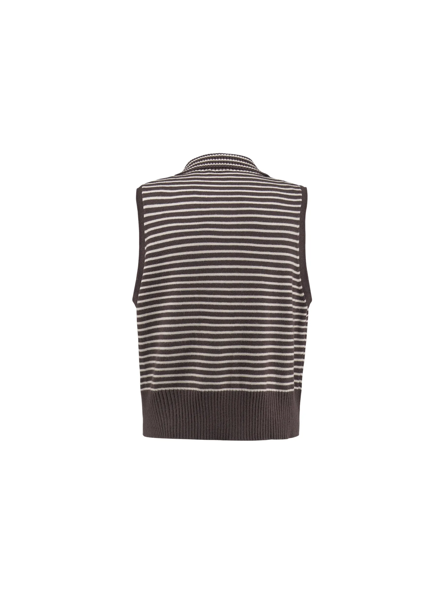 Striped Thin Knit Vest