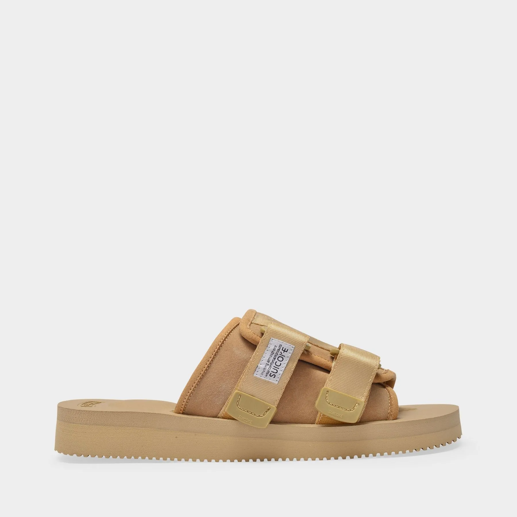 Suicoke  Kaw-VS Sandals in Beige Leather