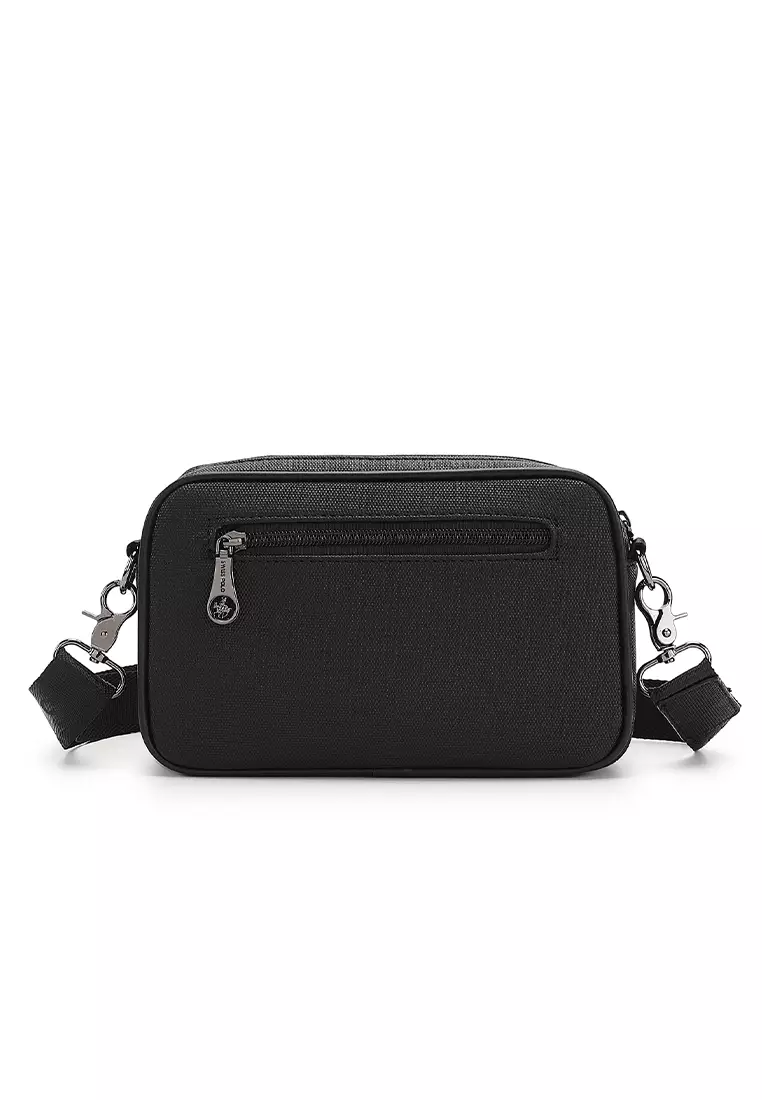 Swiss Polo Men's Sling Bag / Crossbody Bag - Black