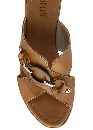 Tan Vigilio Sandals by Lotus | Look Again