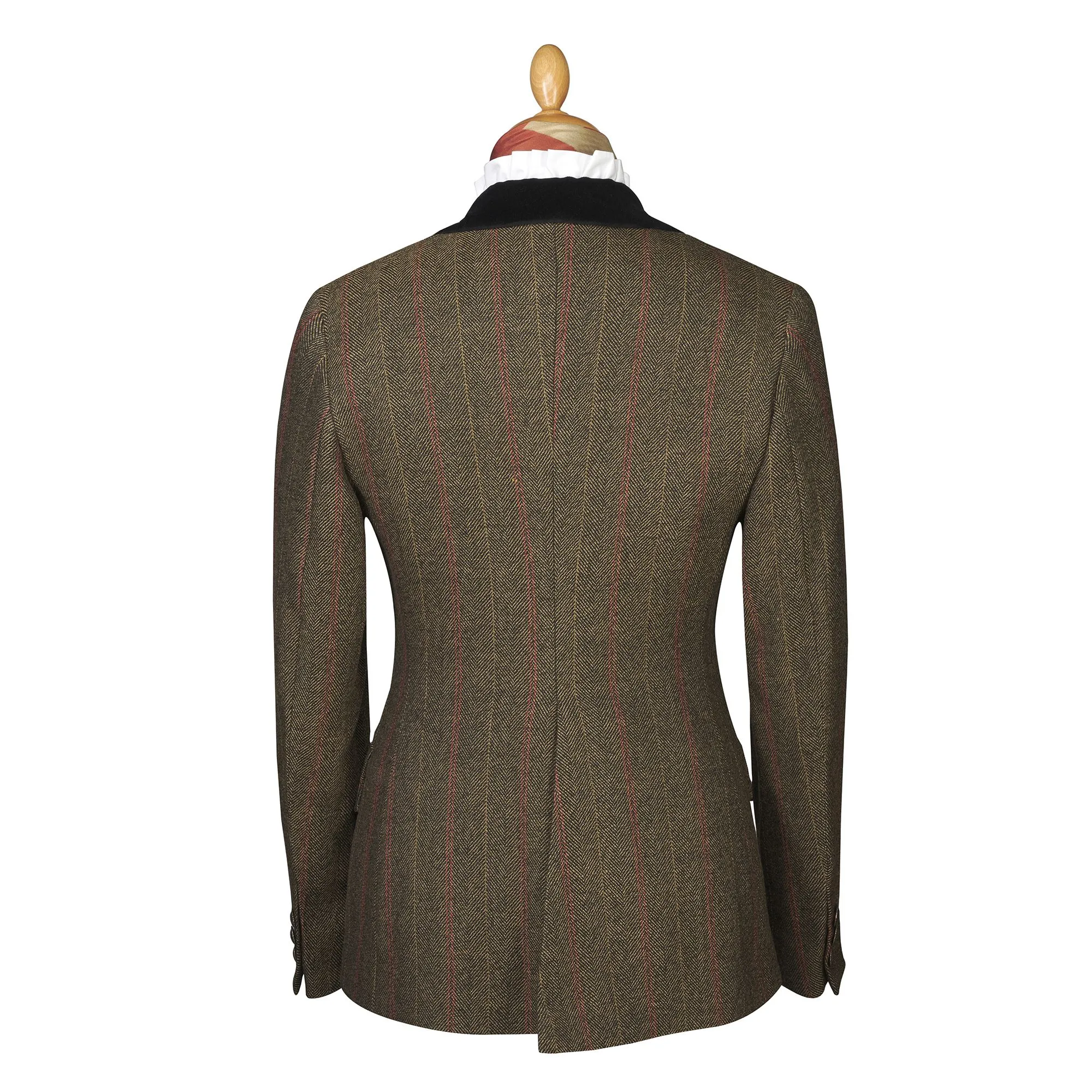 T.Ba Brown and Red Tweed Swing Jacket