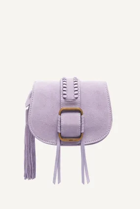 TEDDY suede leather small shoulder bag