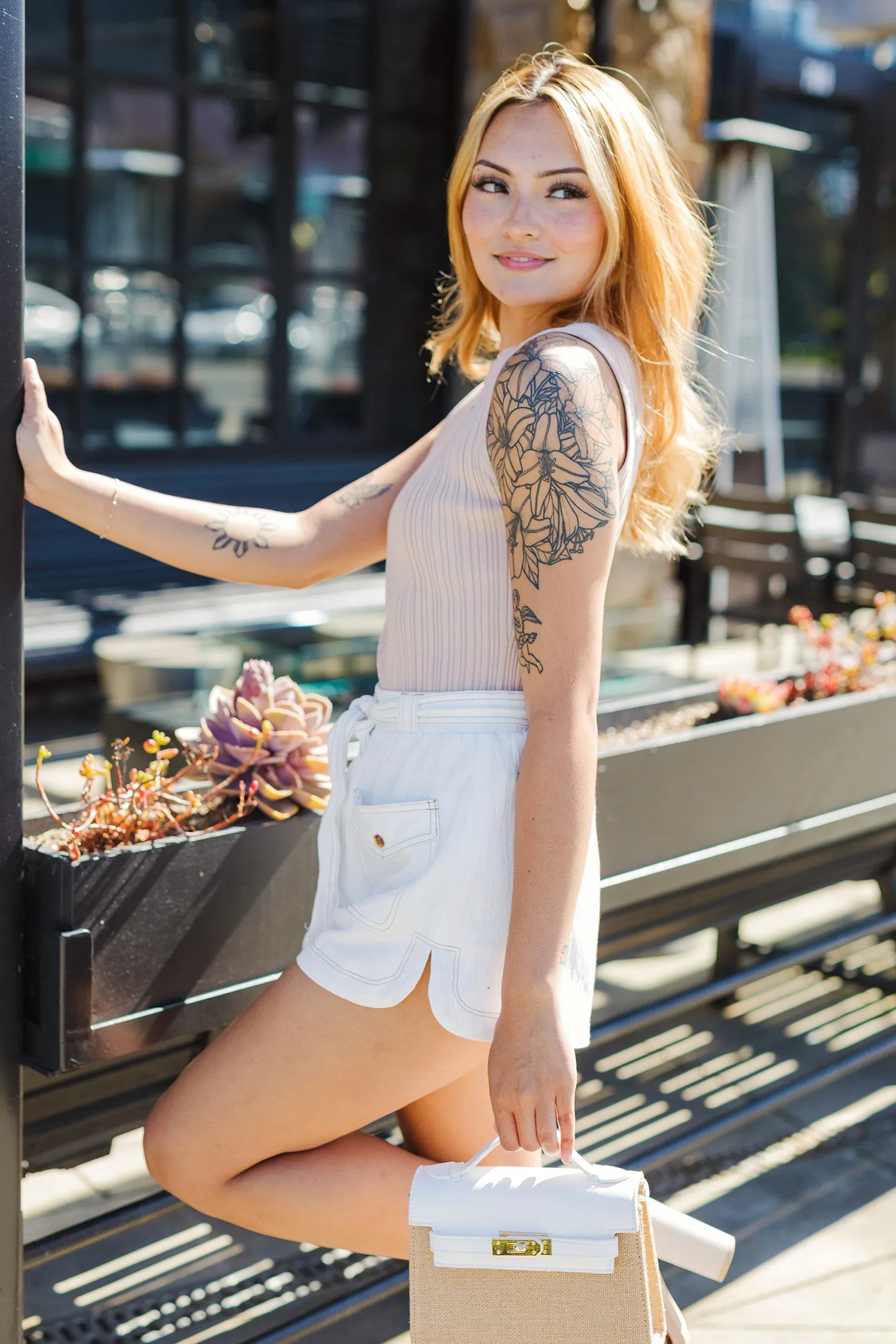 The Friend Zone Ribbed Sleeveless Top