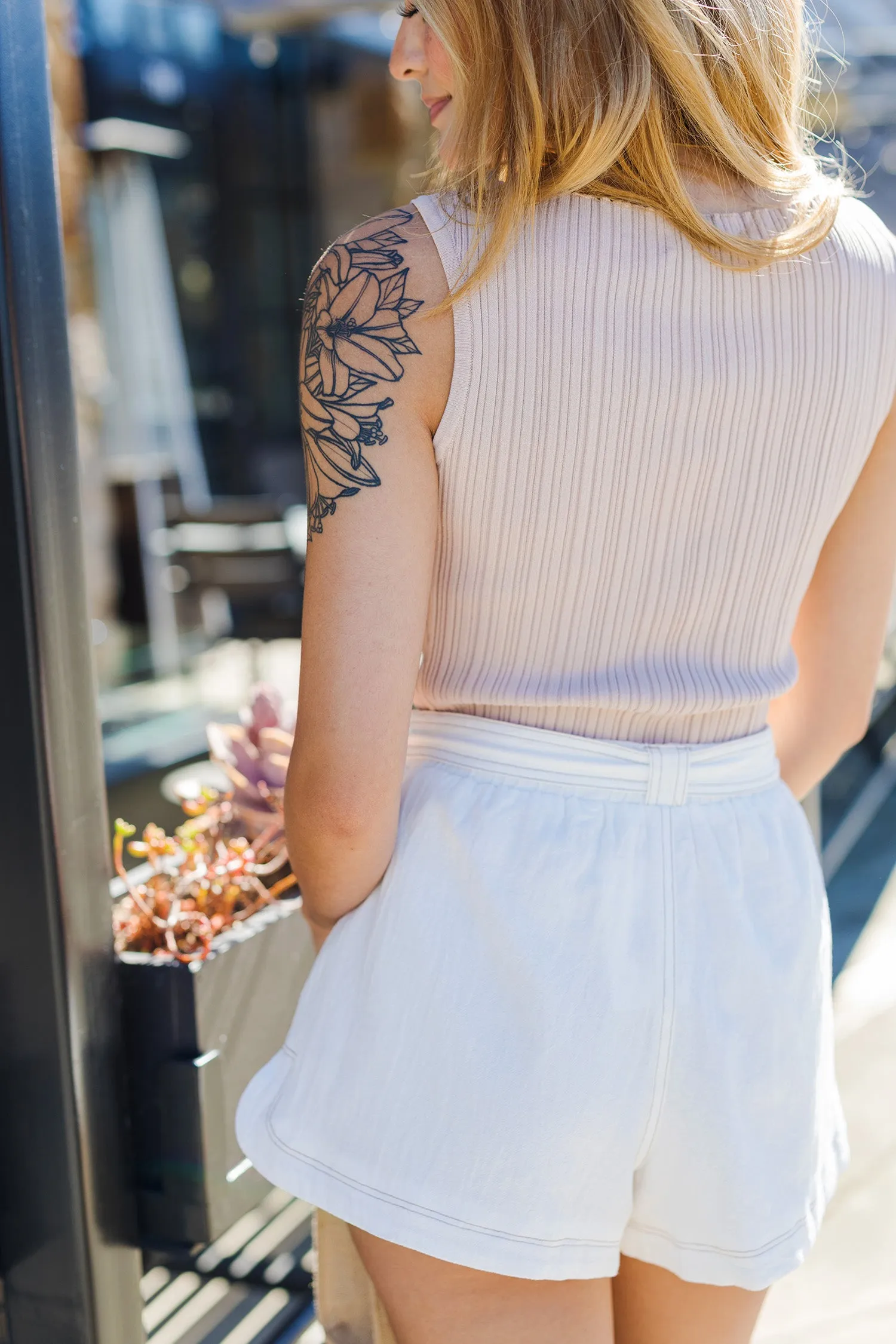 The Friend Zone Ribbed Sleeveless Top