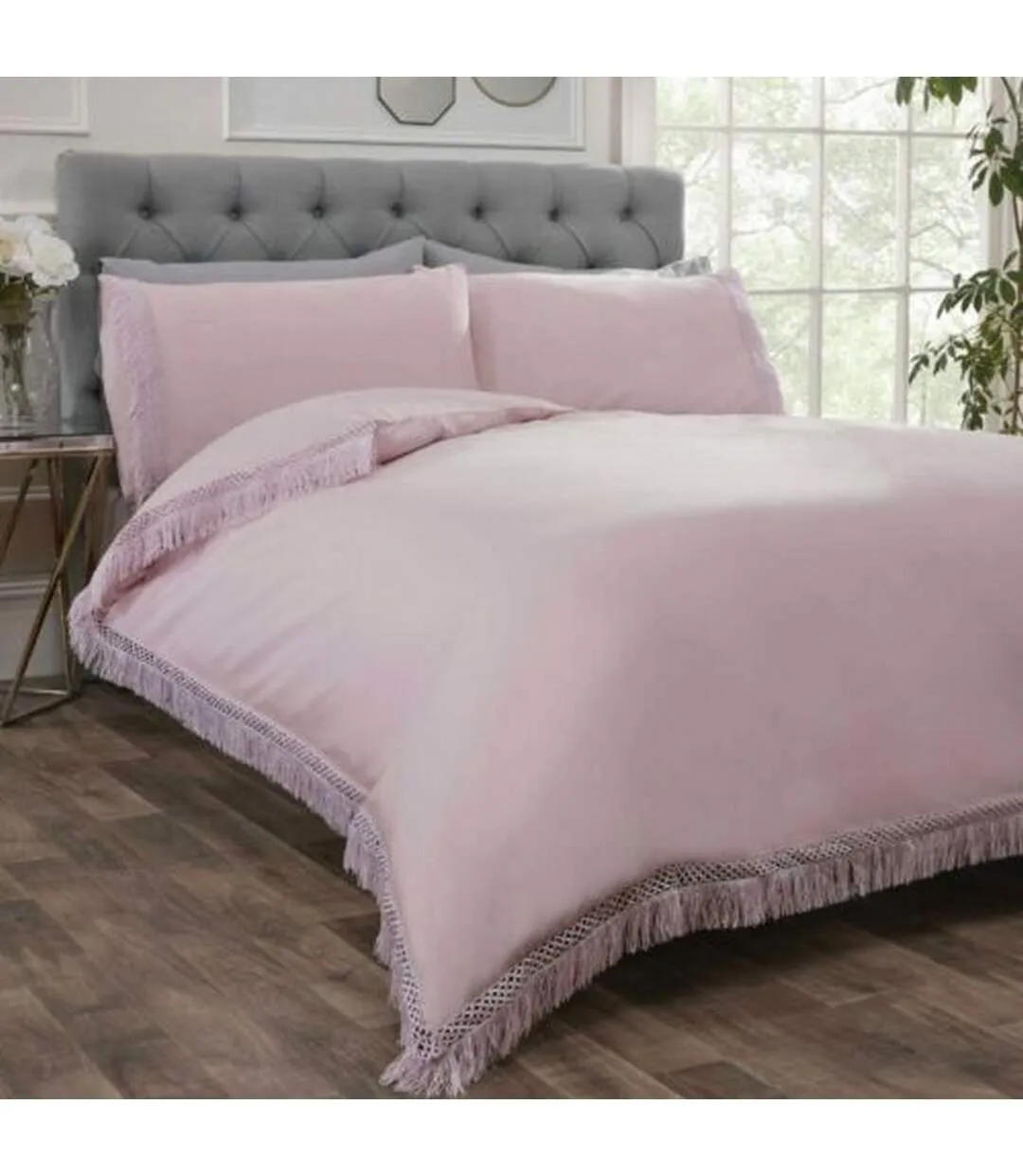 Tia trellis duvet cover set blush Rapport