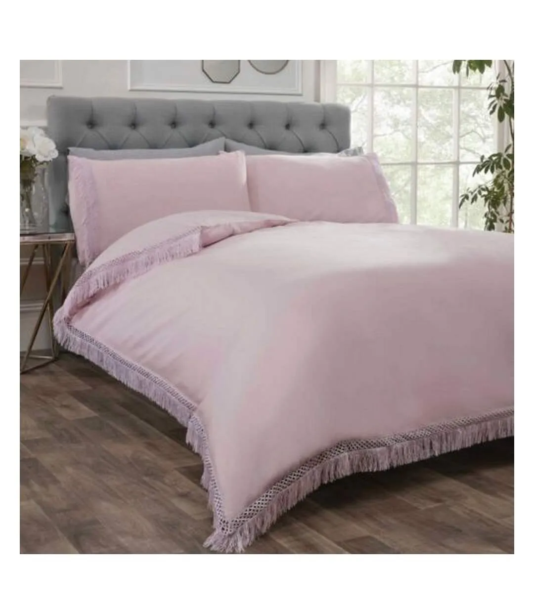 Tia trellis duvet cover set blush Rapport