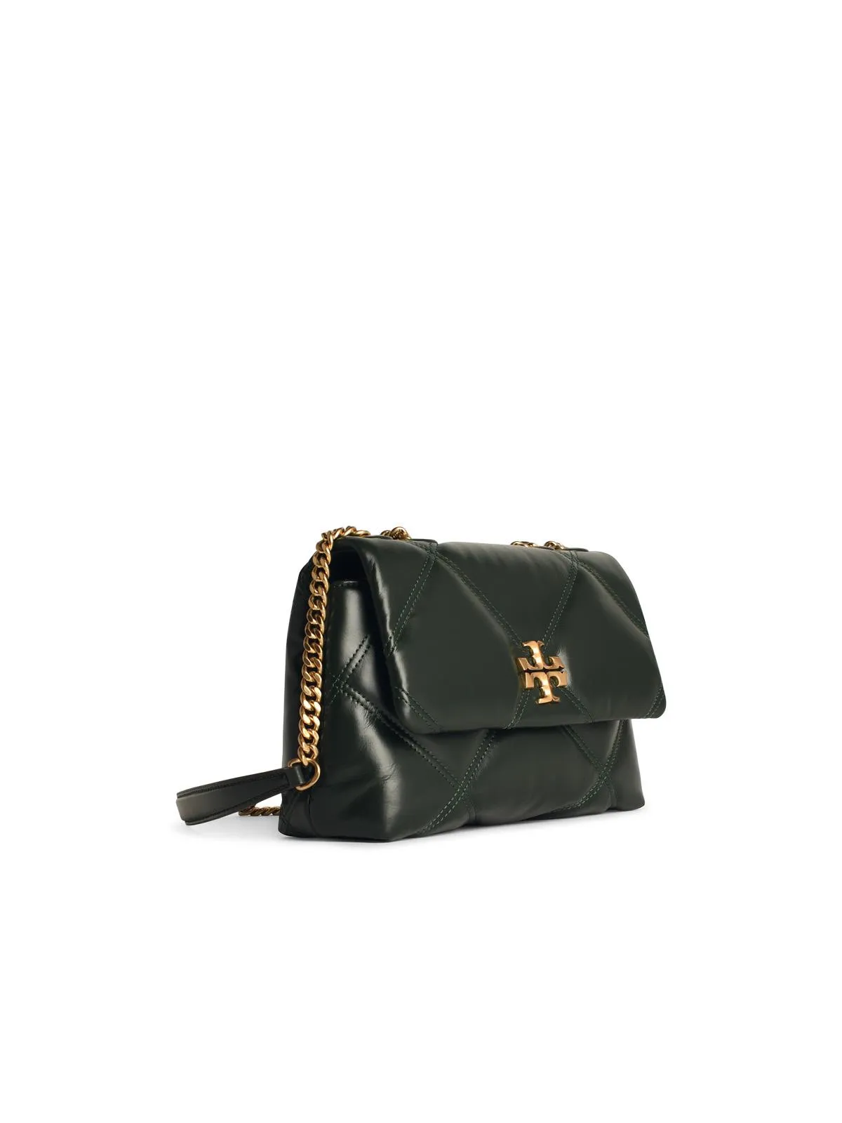 Tory Burch    Tory Burch 'Kira' Green Lear Crossbody Bag