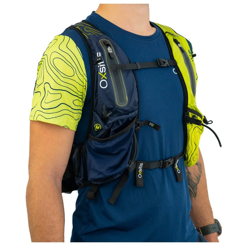 Trail running hydration vest Oxsitis ---Enduro 30 Ultra Noir Blanc Vert