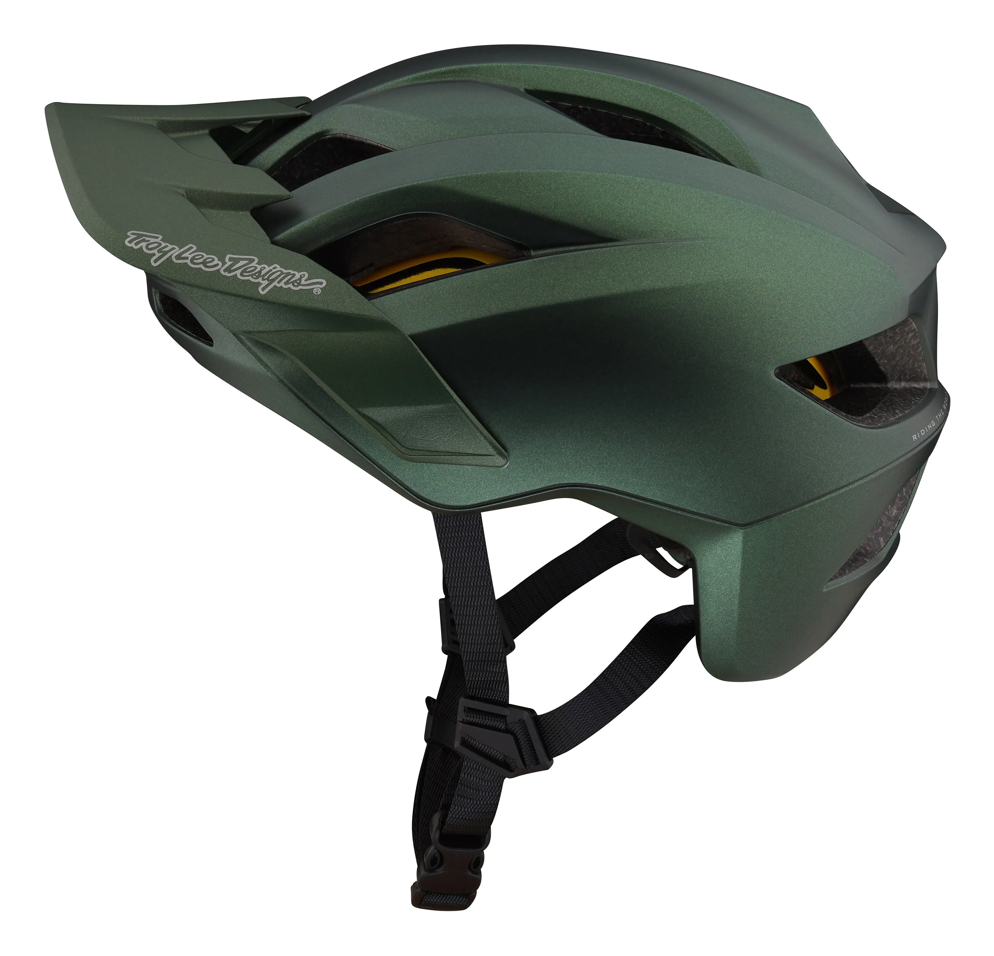 Troy Lee Designs Flowline MTB Helmet with MIPS - Orbit - Youth - Forest Green - 2023