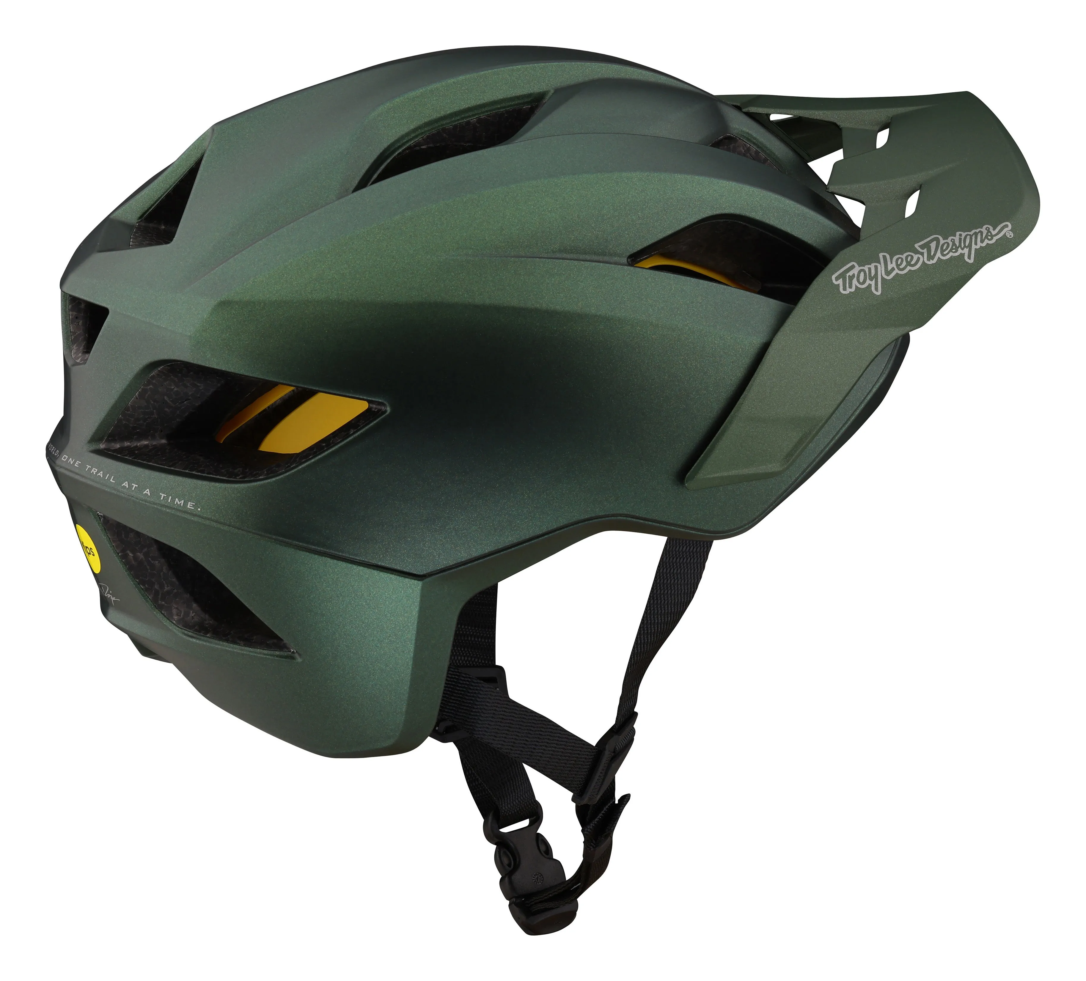 Troy Lee Designs Flowline MTB Helmet with MIPS - Orbit - Youth - Forest Green - 2023