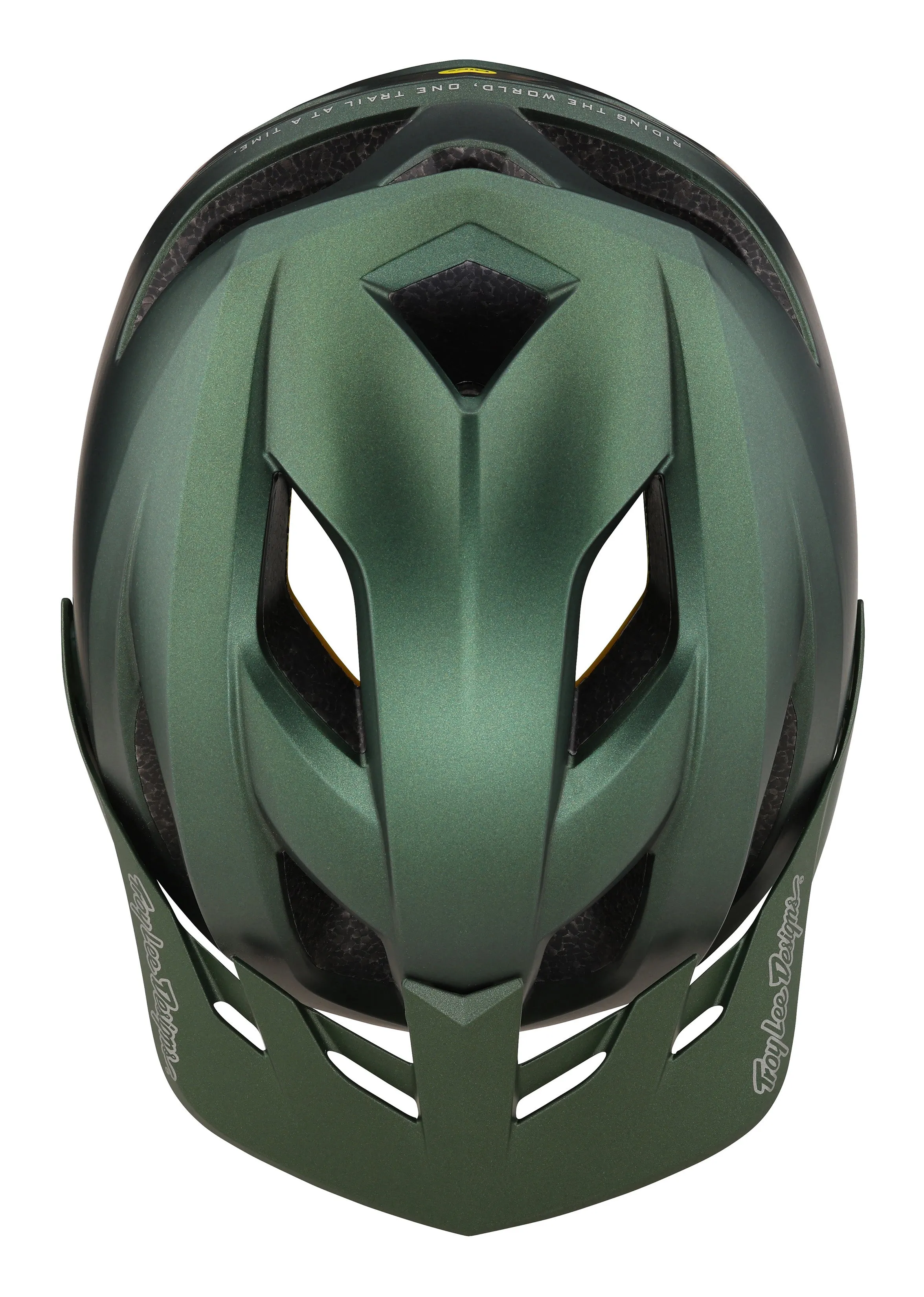 Troy Lee Designs Flowline MTB Helmet with MIPS - Orbit - Youth - Forest Green - 2023