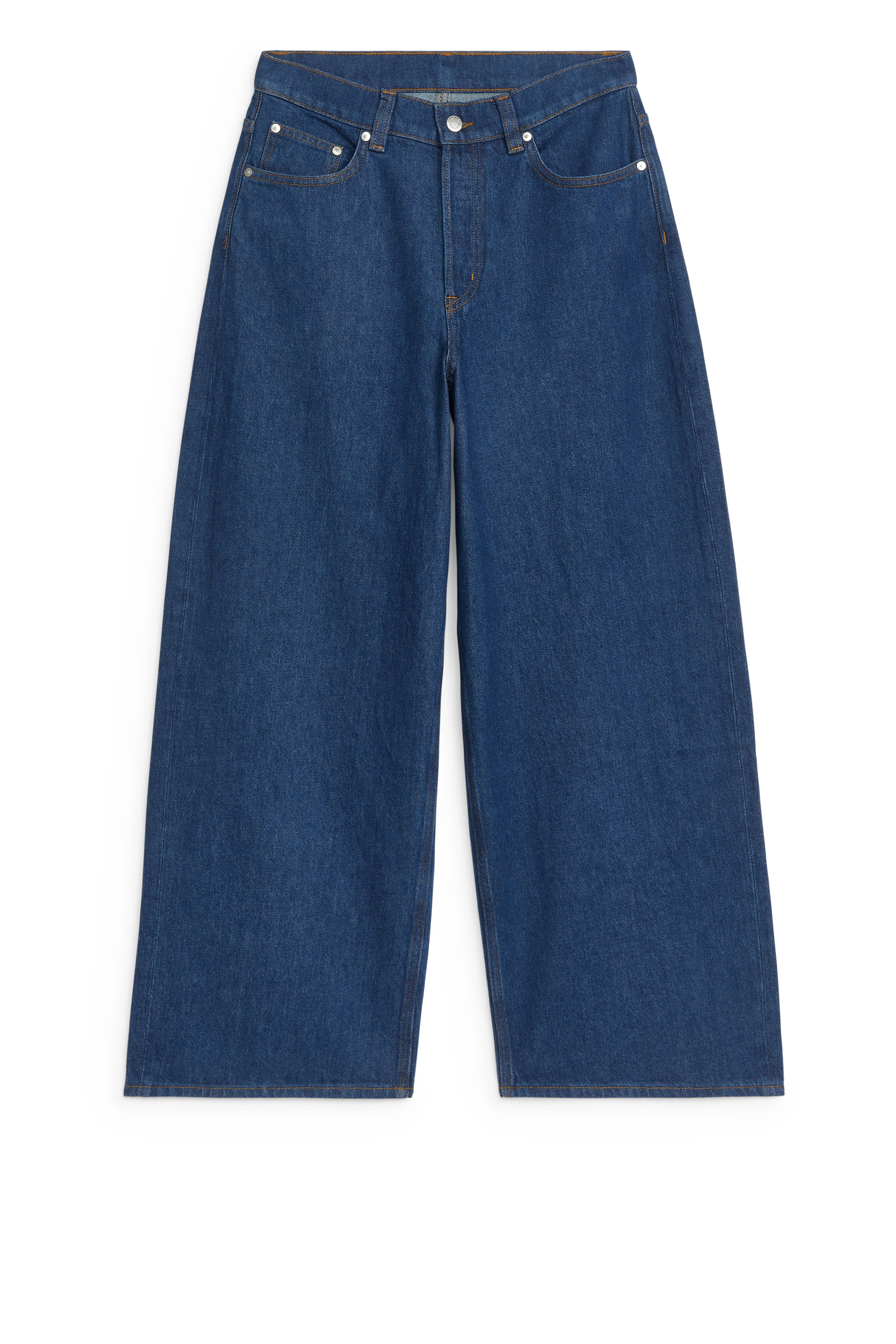 TULSI Relaxed Jeans - High waist - Long - Mid Blue - Ladies | H&M GB