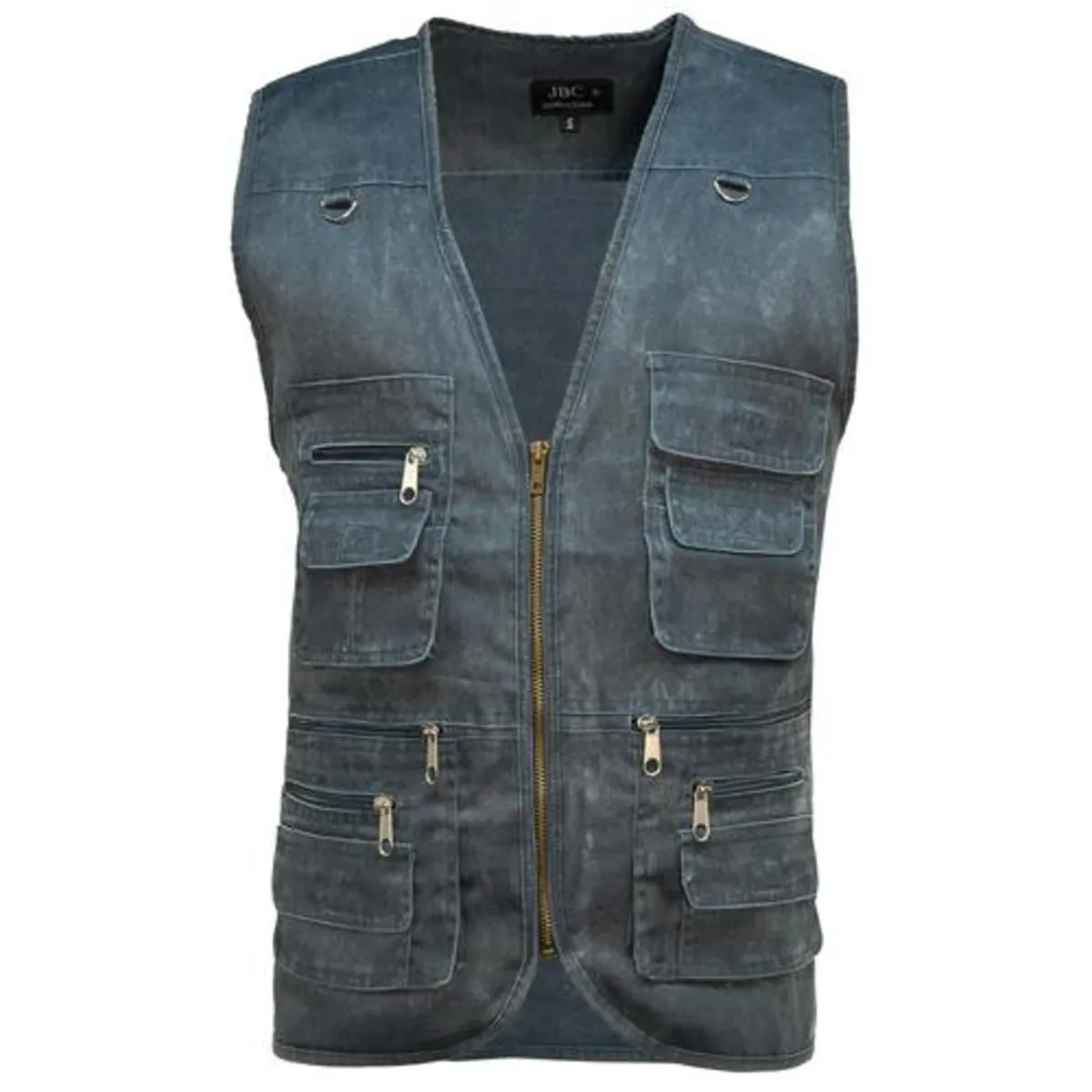 Unbranded Multi Pocket Utility Vest Denim