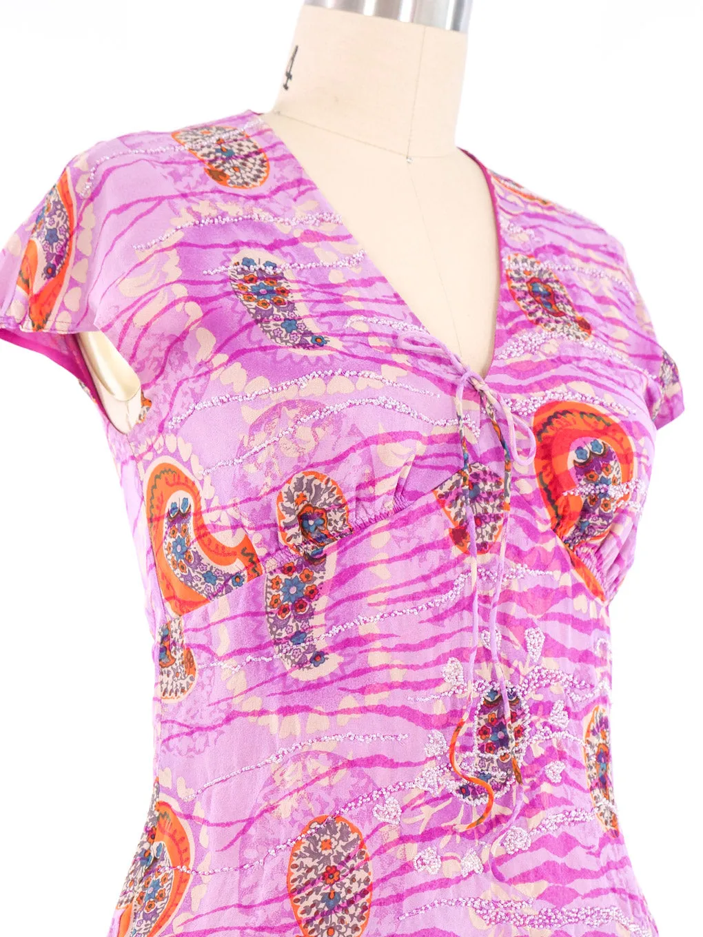 Ungaro Embroidered Bead Sleeveless Top