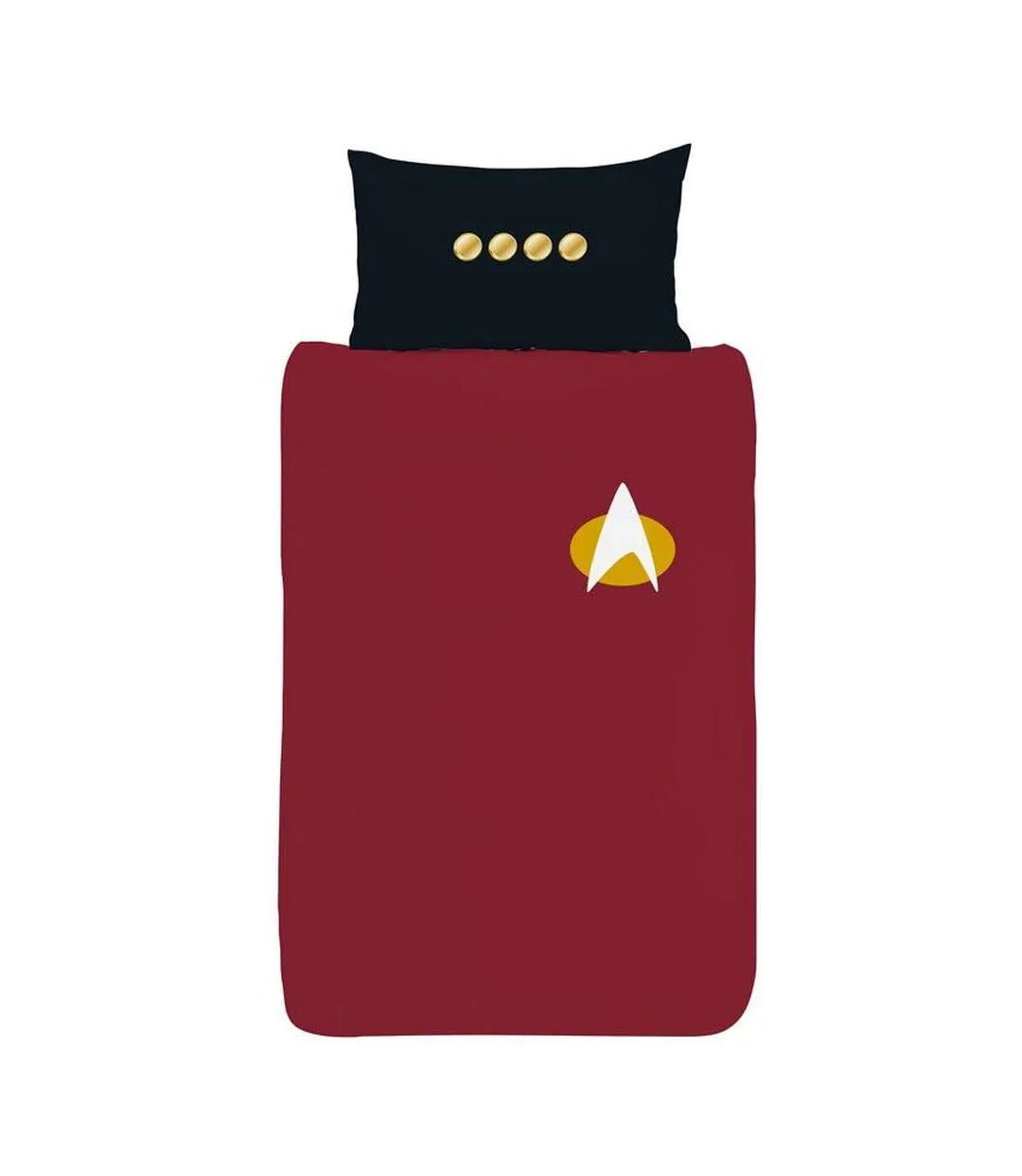 Uniform duvet cover set burgundy/black Star Trek: The Next Generation