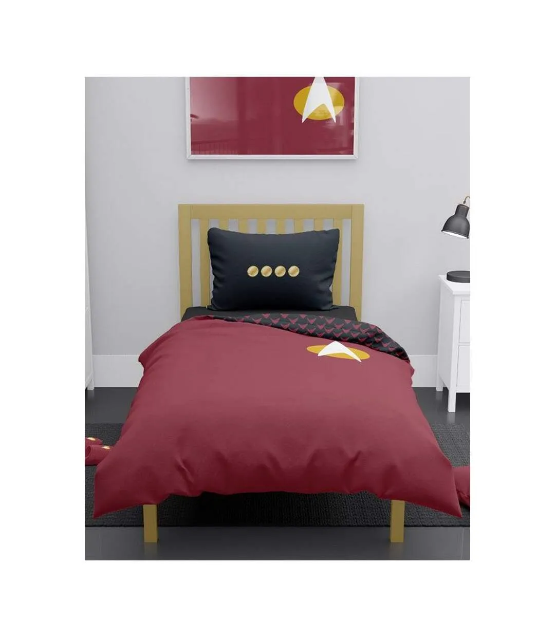 Uniform duvet cover set burgundy/black Star Trek: The Next Generation