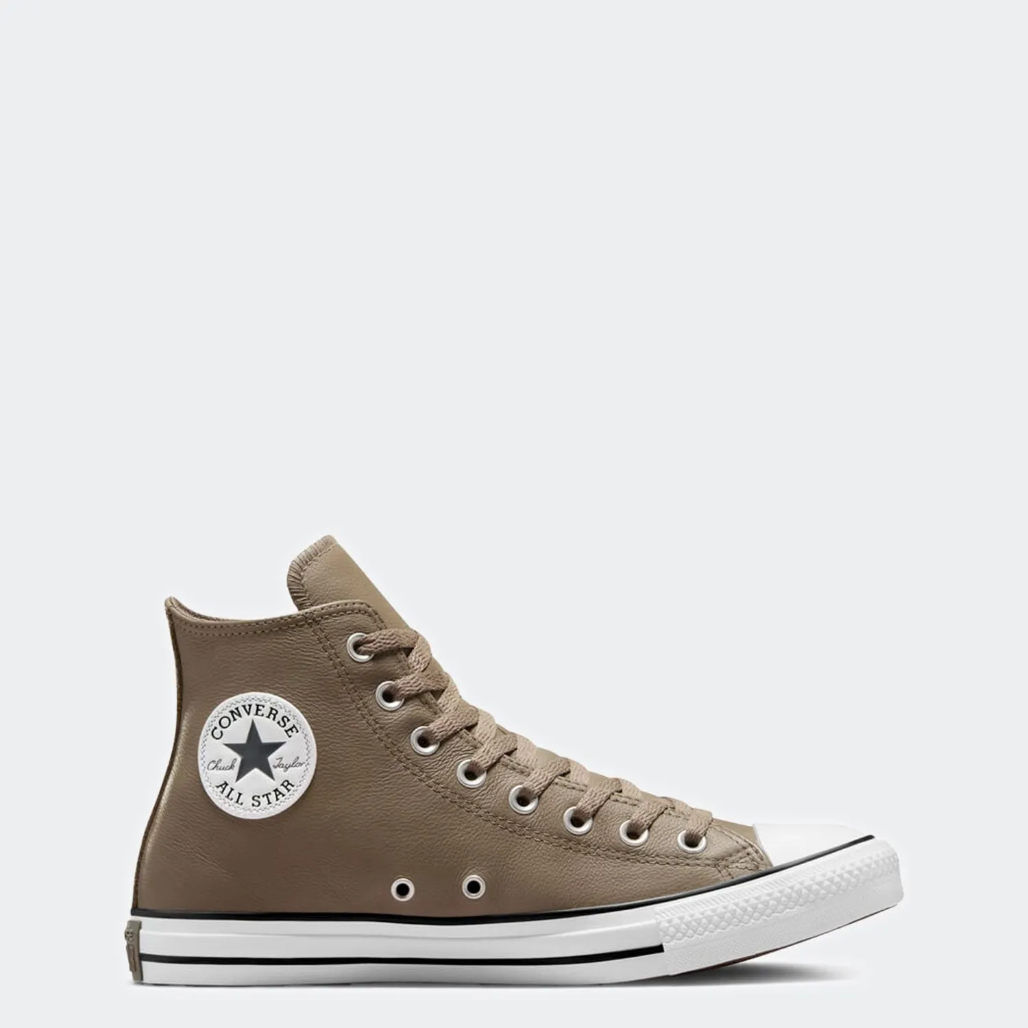 Unisex Converse Chuck Taylor All Star Leather High Top Shoes Classic Taupe