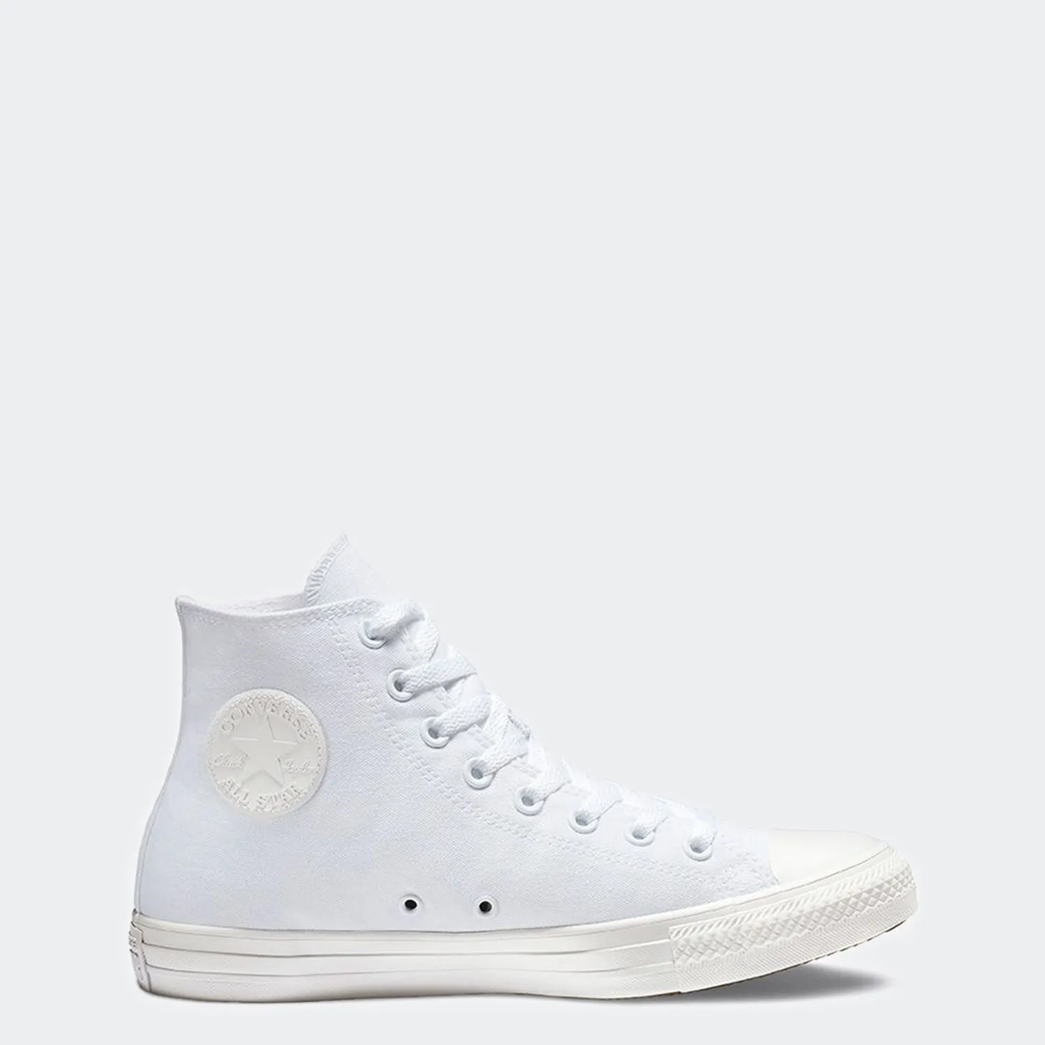 Unisex Converse Chuck Taylor All Star Mono Canvas High Top Shoes White