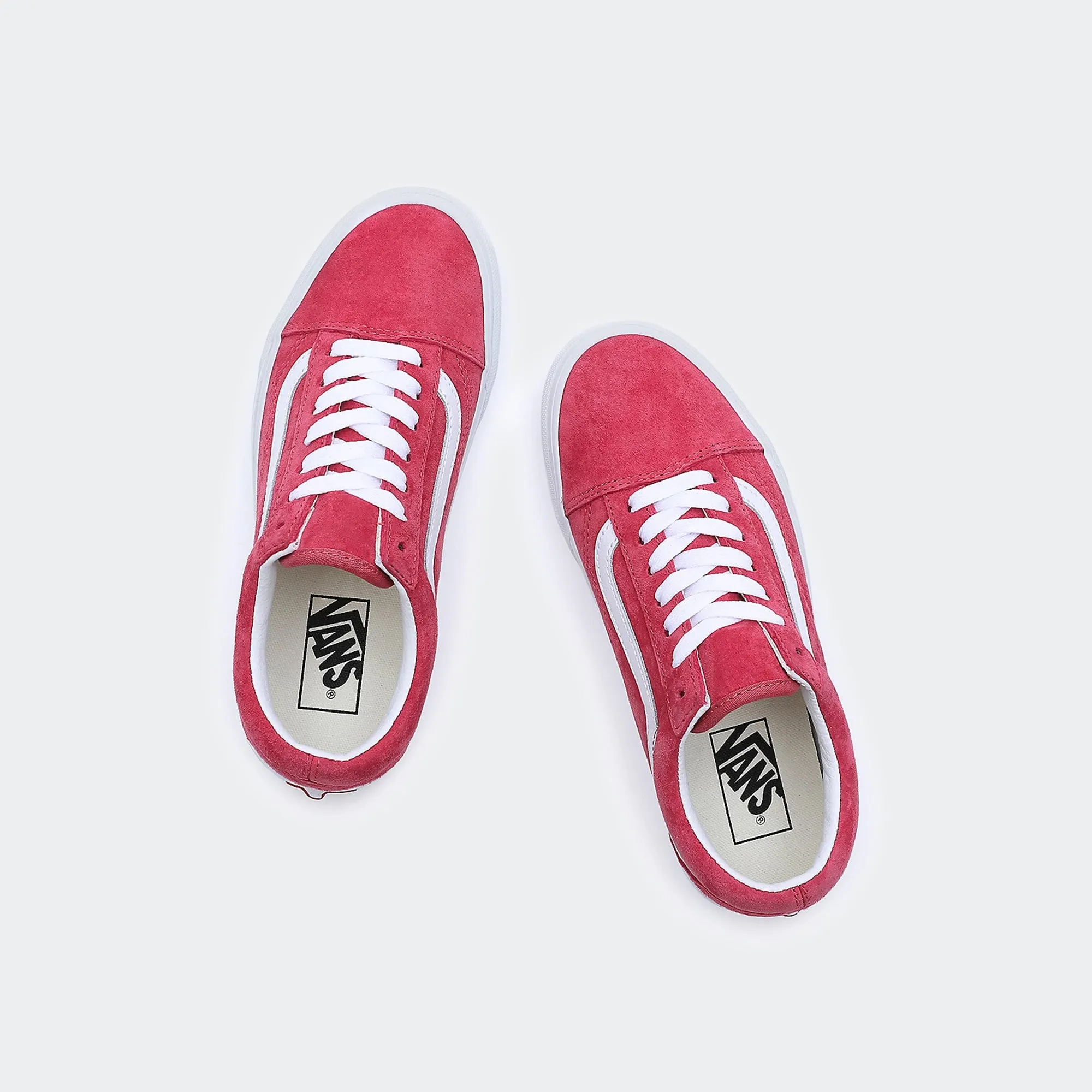 Unisex Vans Old Skool Pig Suede Shoes Red