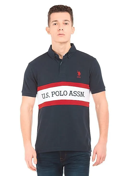 U.S. Polo Assn. Colour Block Slim Fit Polo Shirt