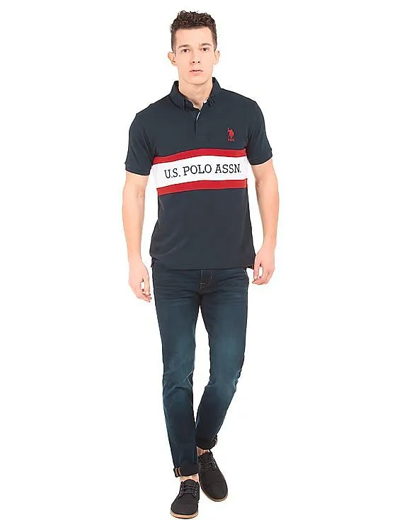 U.S. Polo Assn. Colour Block Slim Fit Polo Shirt