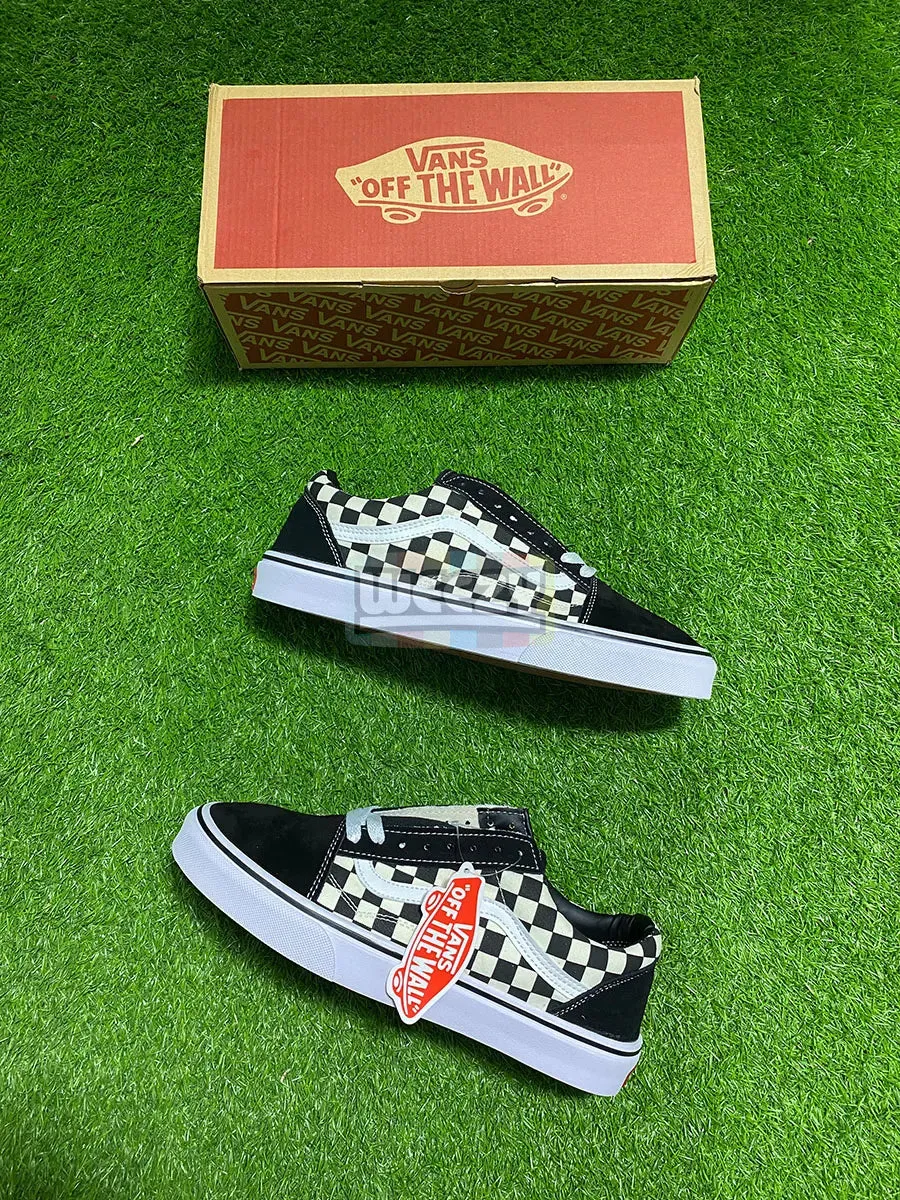 Vans Old Skool (Checkered) (B/W) (Premium Quality)