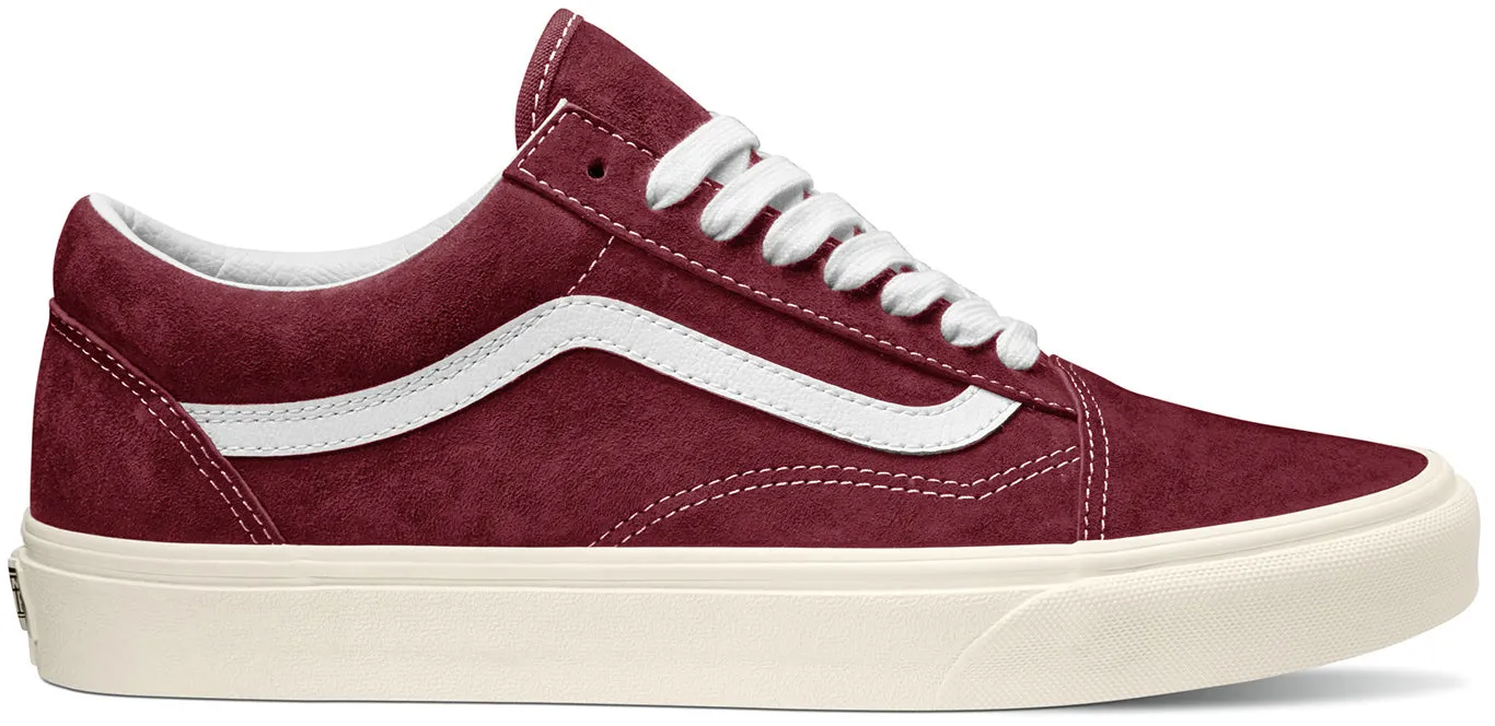 Vans Old Skool (Pig Suede) Pomegranate/ Snow White