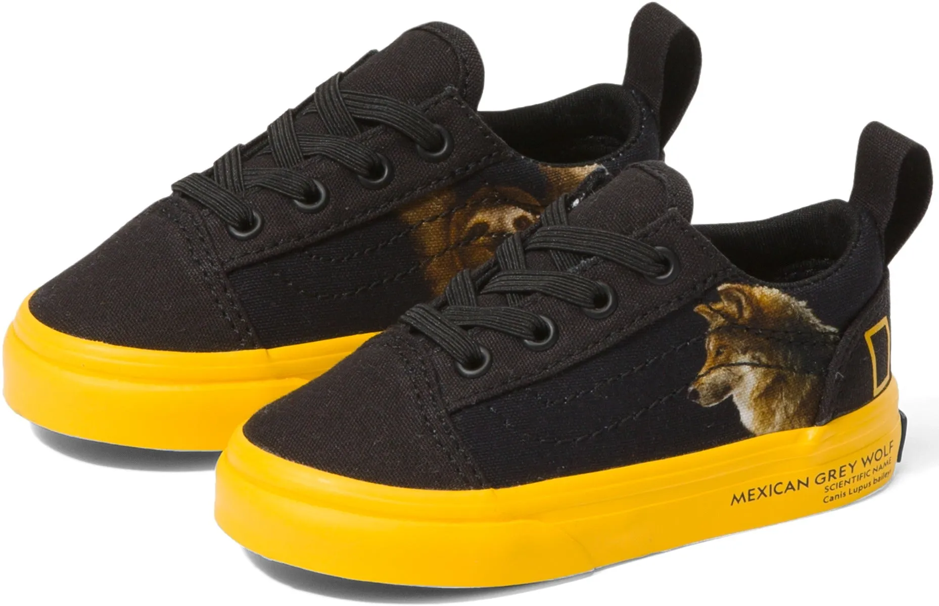 Vans Toddler Old Skool Elastic Lace (National Geographic) Photo Ark