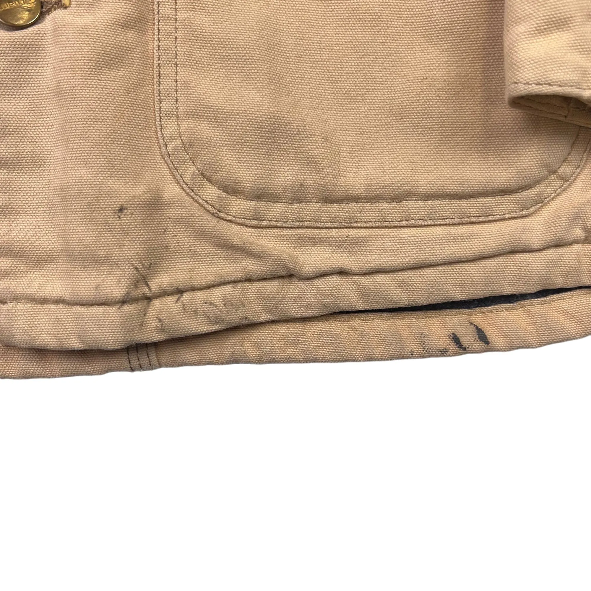 Vintage Carhartt 80's Blanket Lined Workwear Jacket Beige