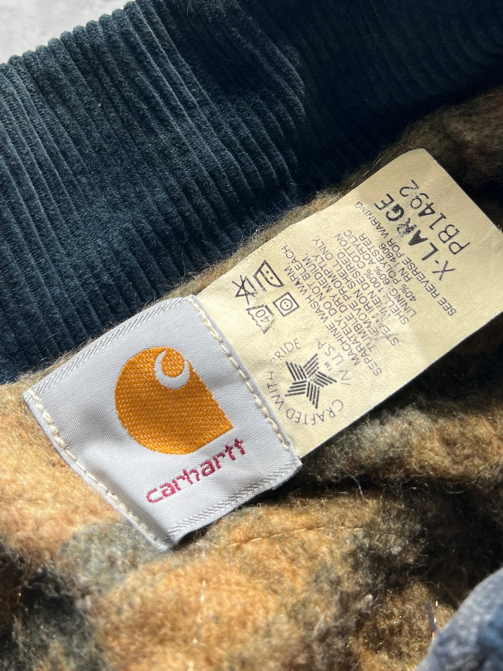 Vintage Carhartt blanket lined work jacket (XXL)