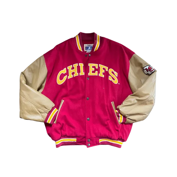 WESTSIDE STOREY VINTAGE | VINTAGE 90S CHIEFS RARE STARTER LETTERMAN JACKET