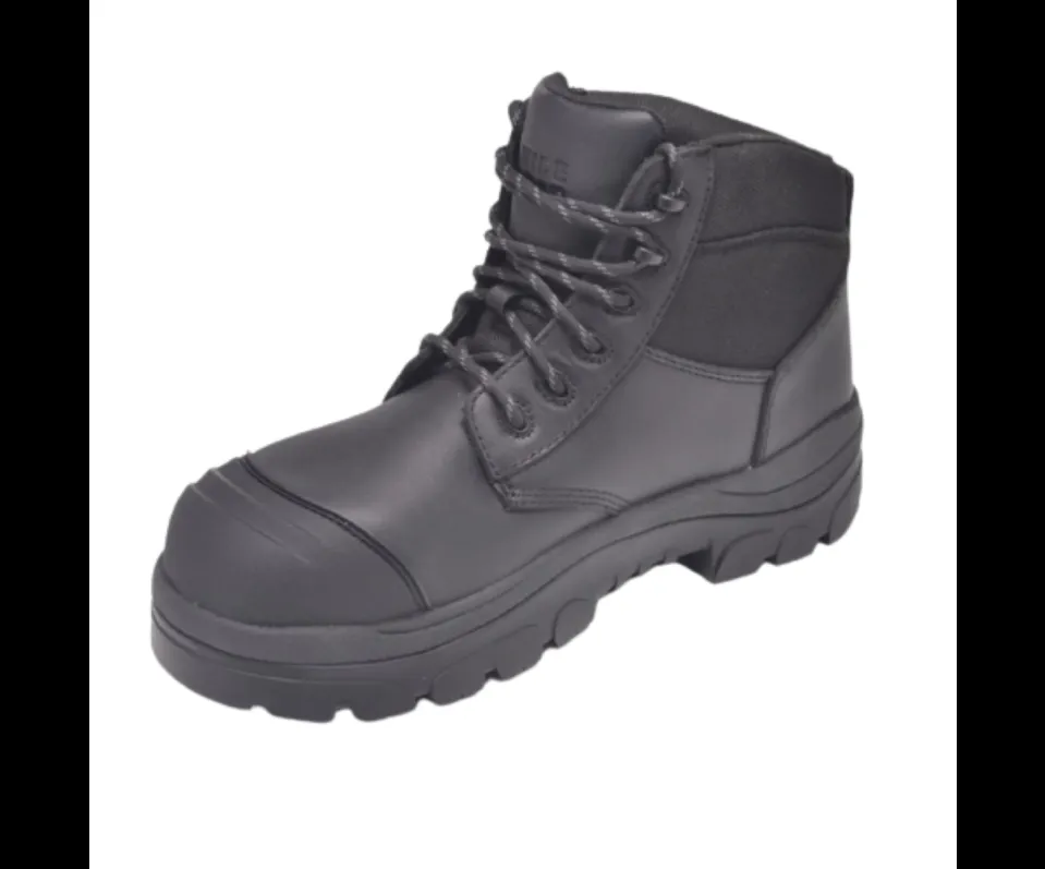 Wide Load 690BLWC Composite Safety Toe Laced Waterproof 6 inch Work Boot - Black - 6E Only